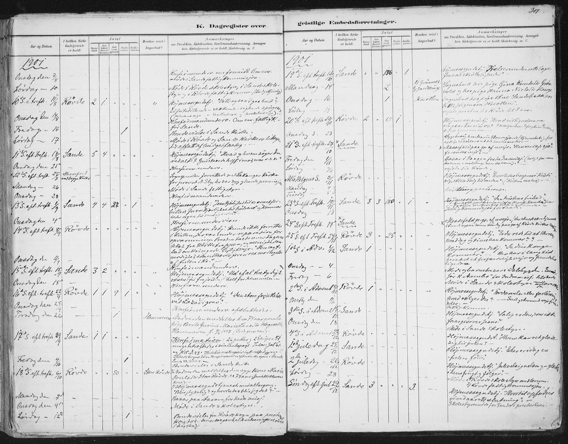 Ministerialprotokoller, klokkerbøker og fødselsregistre - Møre og Romsdal, AV/SAT-A-1454/503/L0037: Parish register (official) no. 503A05, 1884-1900, p. 301