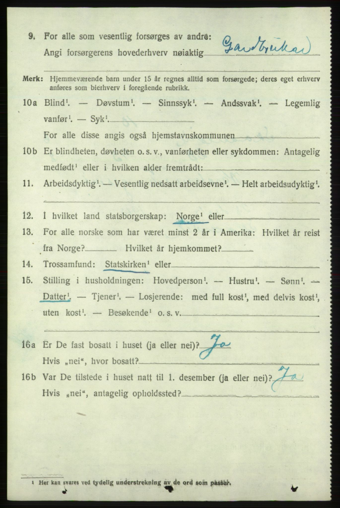 SAB, 1920 census for Skånevik, 1920, p. 4348