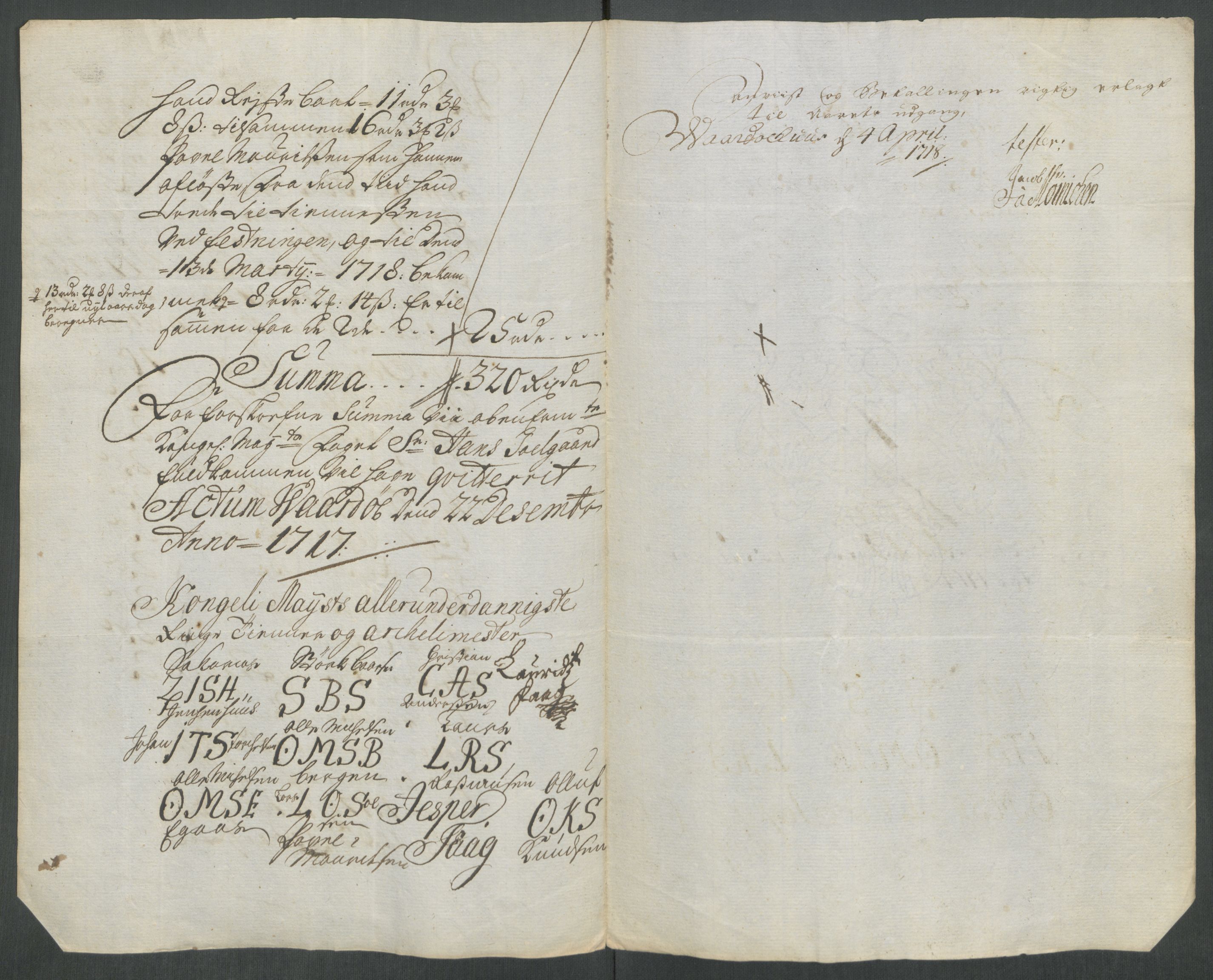 Rentekammeret inntil 1814, Reviderte regnskaper, Fogderegnskap, AV/RA-EA-4092/R69/L4857: Fogderegnskap Finnmark/Vardøhus, 1716-1718, p. 358