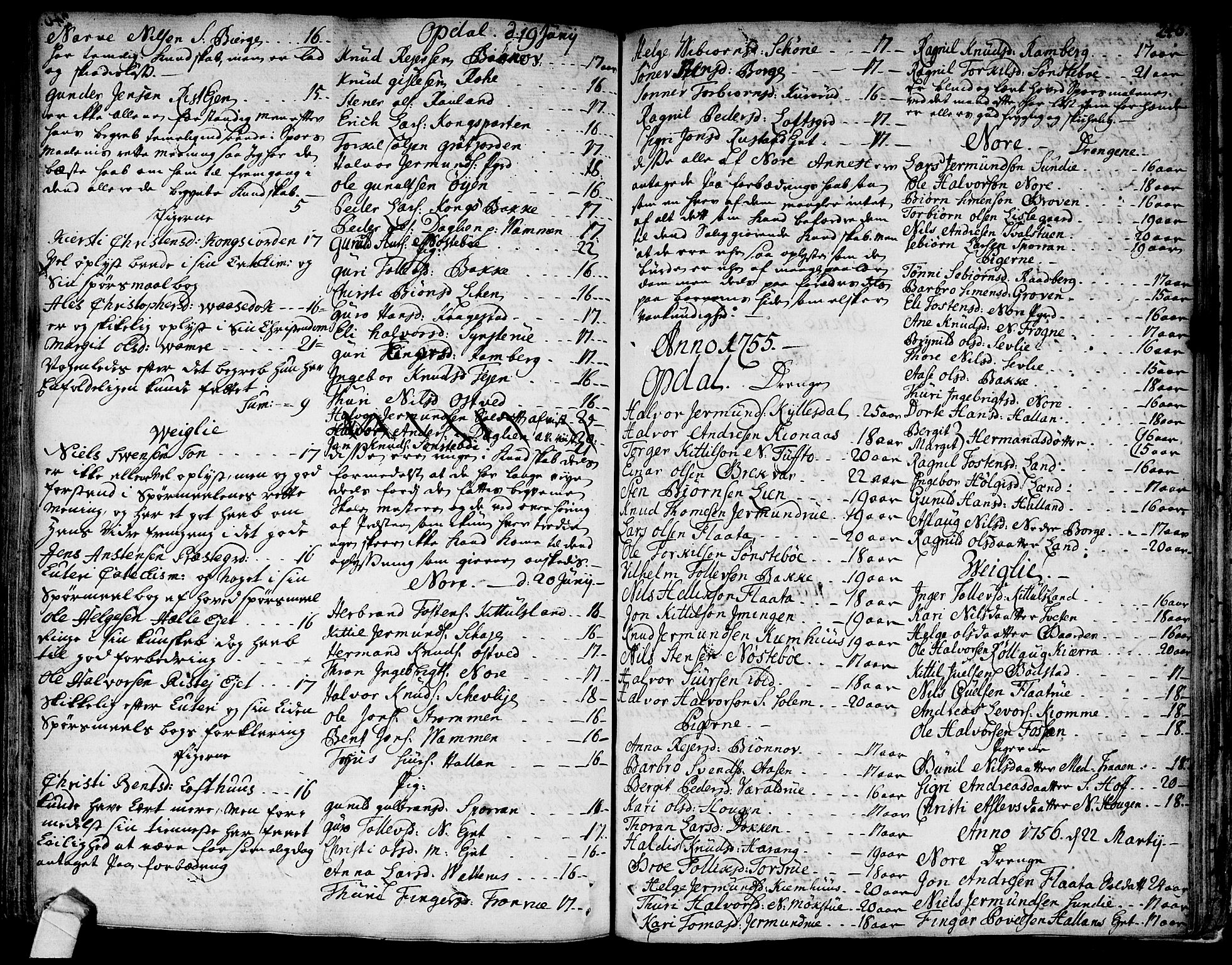 Rollag kirkebøker, SAKO/A-240/F/Fa/L0003: Parish register (official) no. I 3, 1743-1778, p. 246