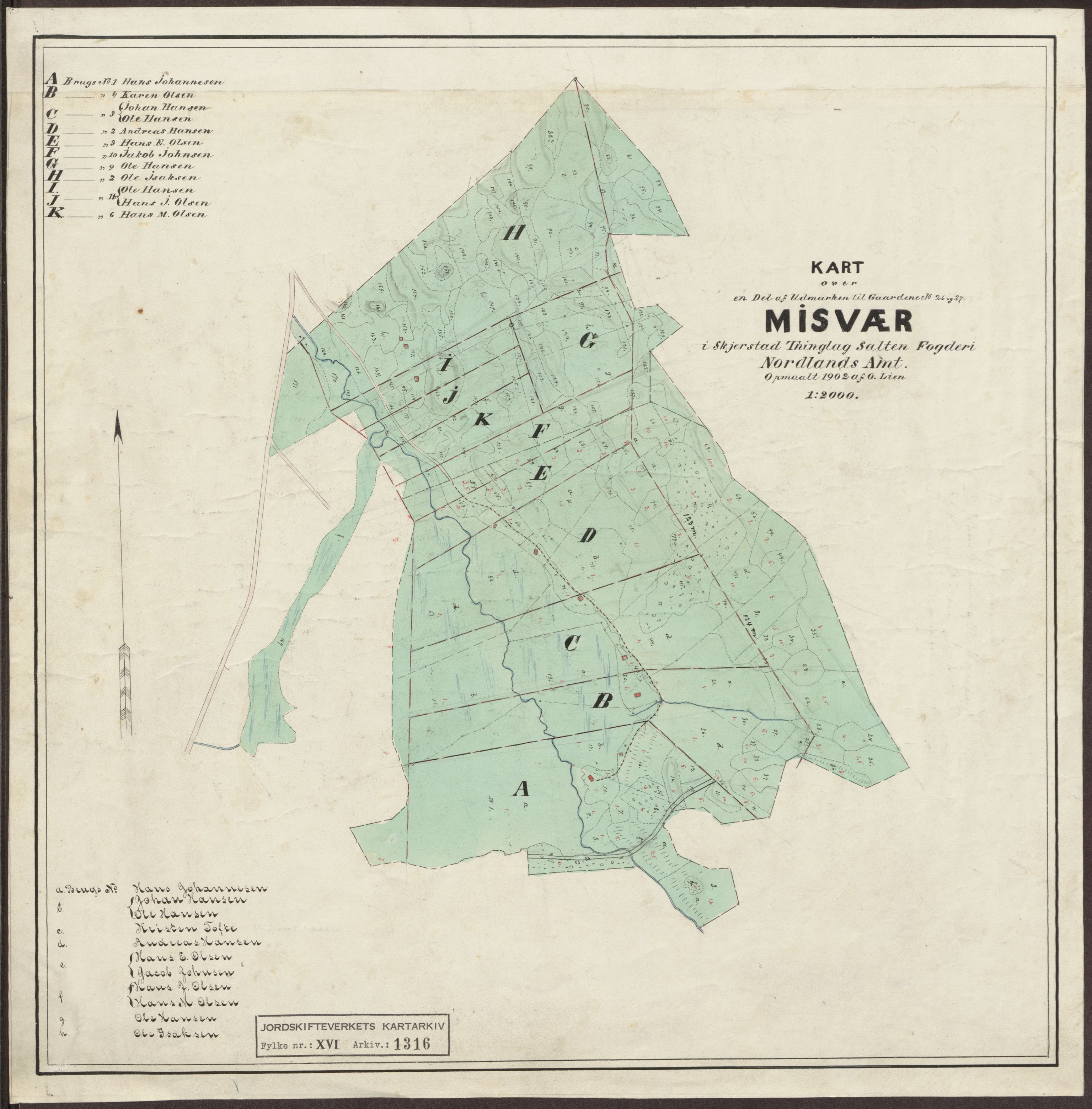Jordskifteverkets kartarkiv, AV/RA-S-3929/T, 1859-1988, p. 1494