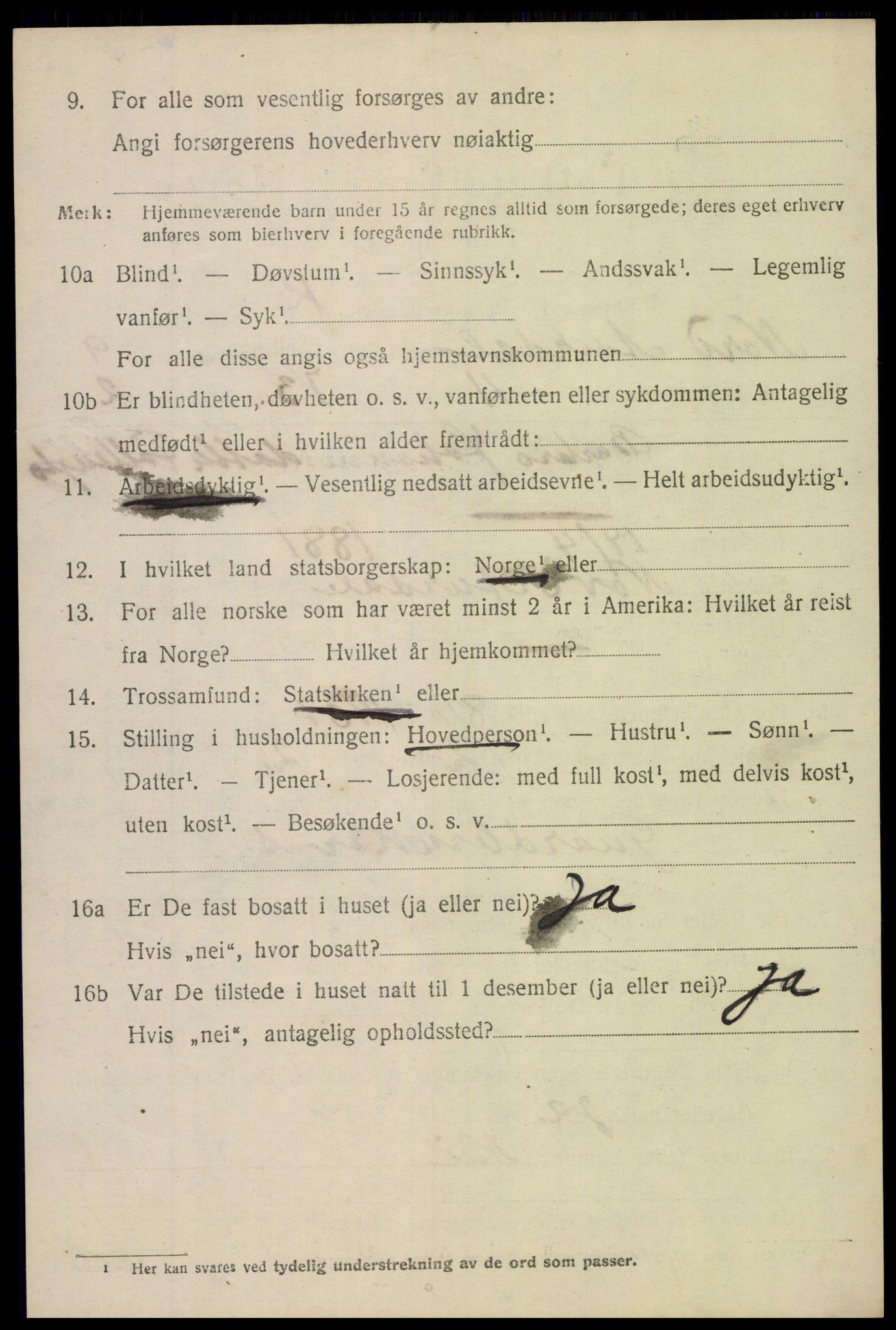 SAH, 1920 census for Nord-Aurdal, 1920, p. 7619