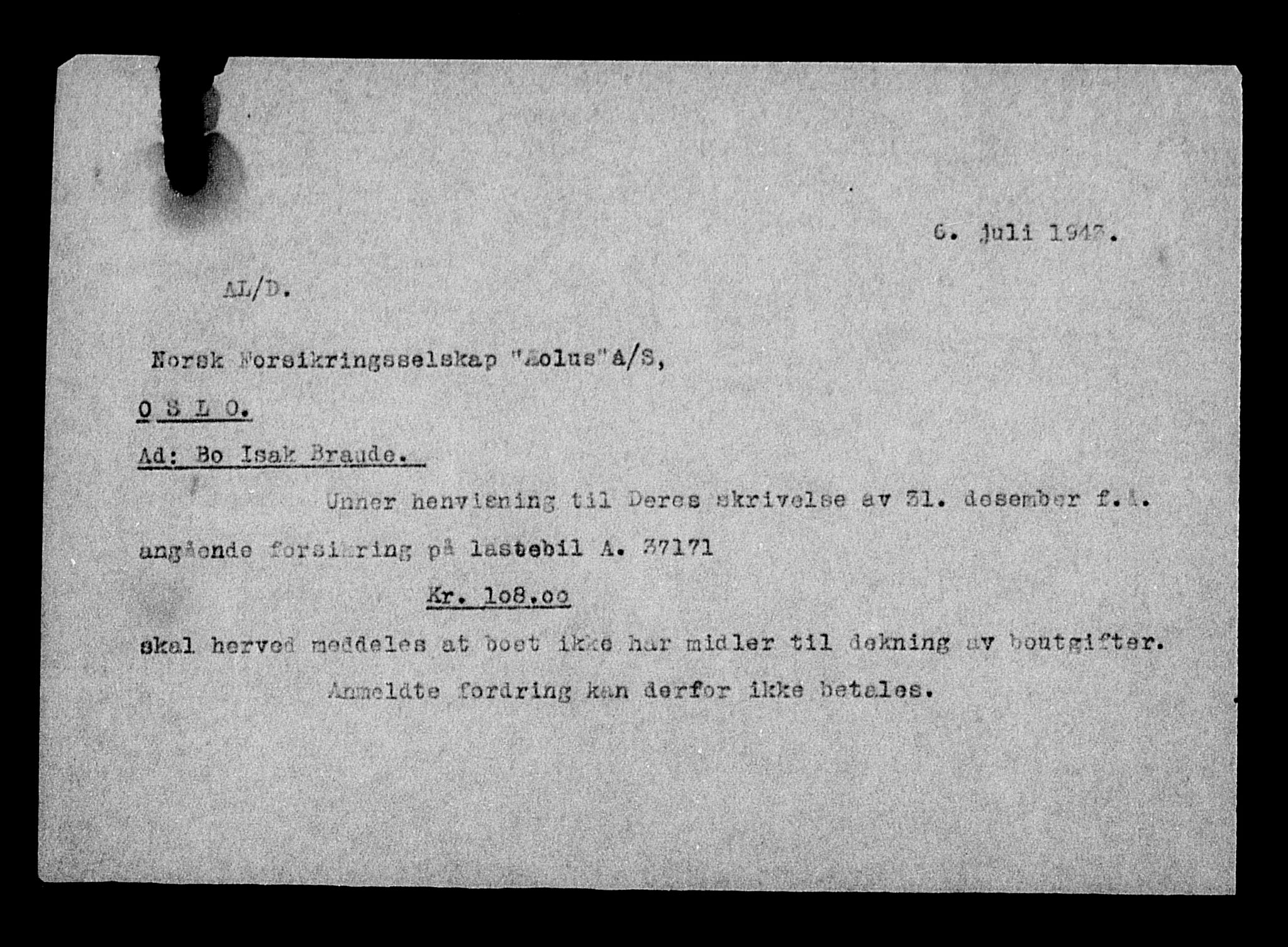 Justisdepartementet, Tilbakeføringskontoret for inndratte formuer, AV/RA-S-1564/H/Hc/Hcc/L0927: --, 1945-1947, p. 509