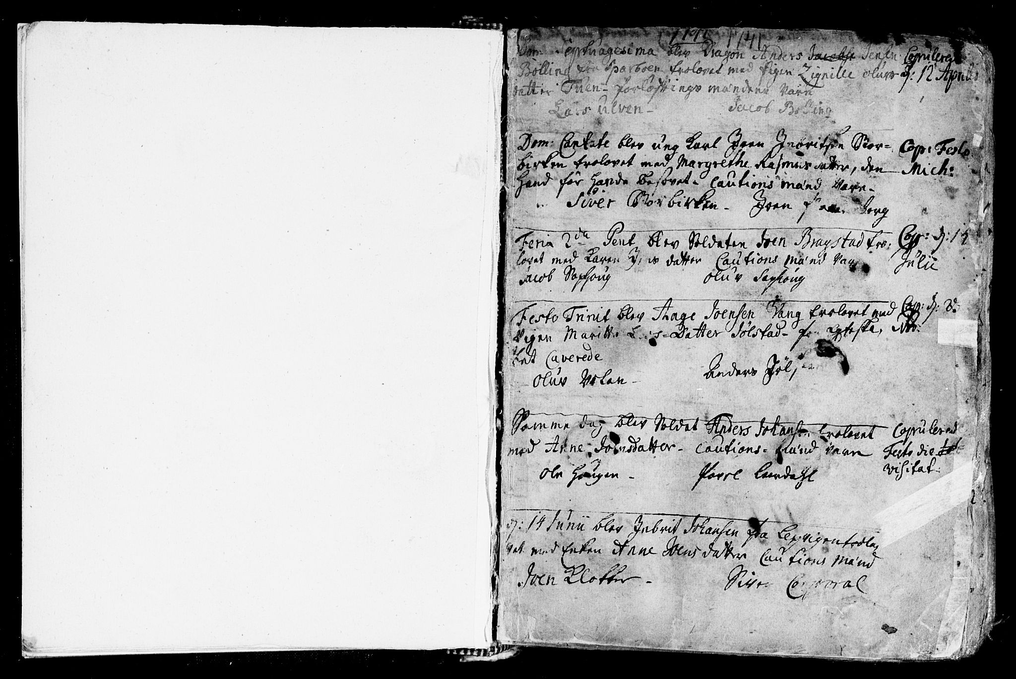 Ministerialprotokoller, klokkerbøker og fødselsregistre - Nord-Trøndelag, SAT/A-1458/730/L0272: Parish register (official) no. 730A01, 1733-1764, p. 1