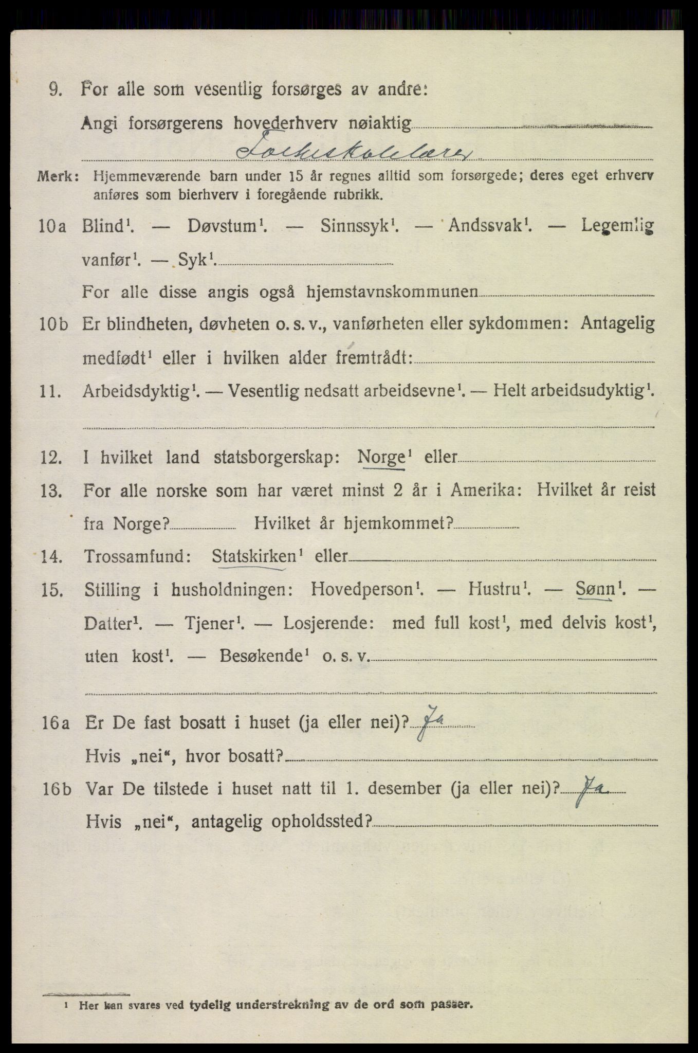 SAH, 1920 census for Biri, 1920, p. 5882