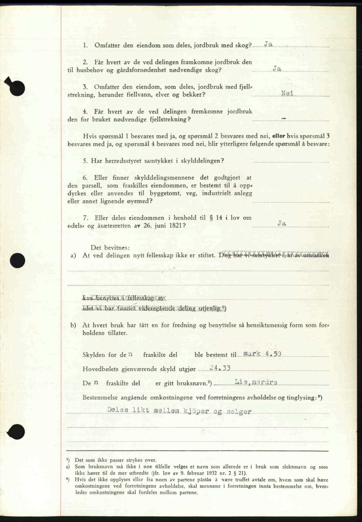 Toten tingrett, SAH/TING-006/H/Hb/Hbc/L0020: Mortgage book no. Hbc-20, 1948-1948, Diary no: : 1647/1948