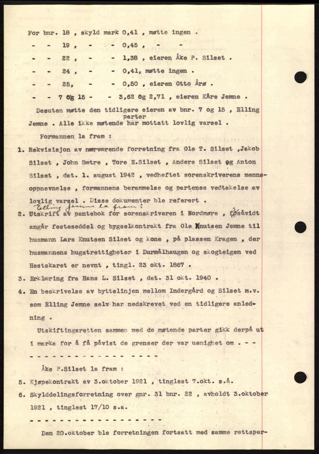 Nordmøre sorenskriveri, AV/SAT-A-4132/1/2/2Ca: Mortgage book no. A97, 1944-1944, Diary no: : 621/1944