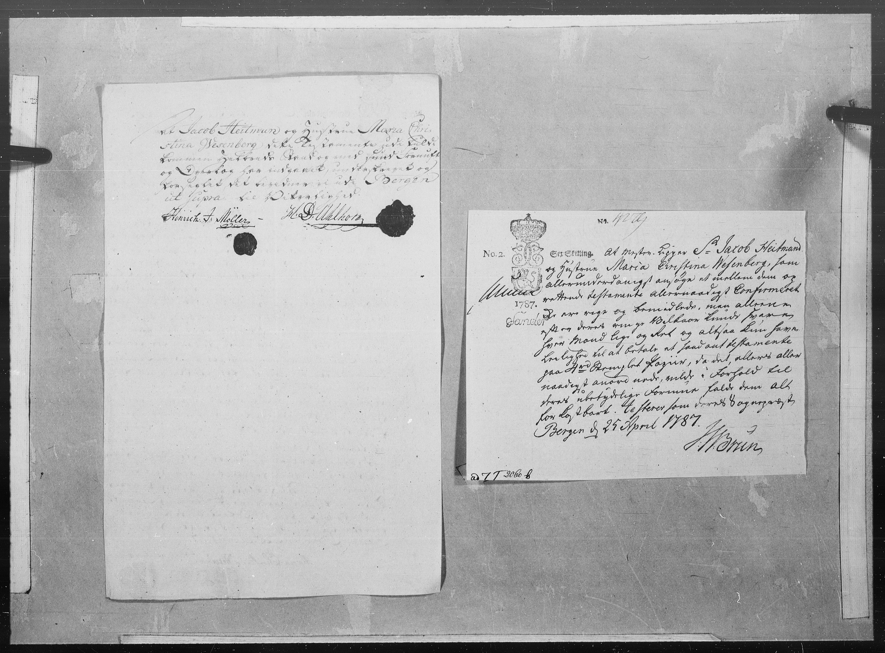 Danske Kanselli 1572-1799, AV/RA-EA-3023/F/Fc/Fcc/Fcca/L0266: Norske innlegg 1572-1799, 1787, p. 20