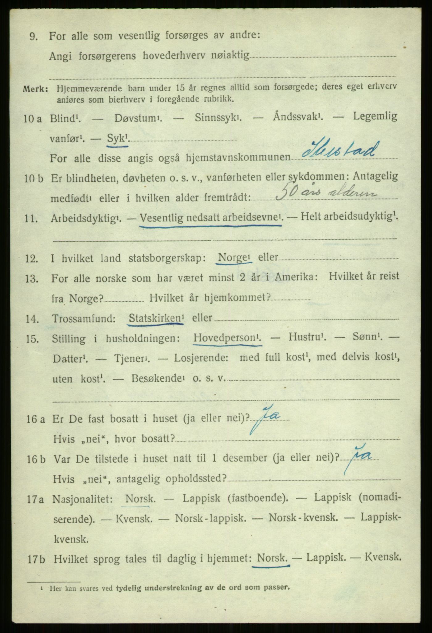 SATØ, 1920 census for Ibestad, 1920, p. 5590