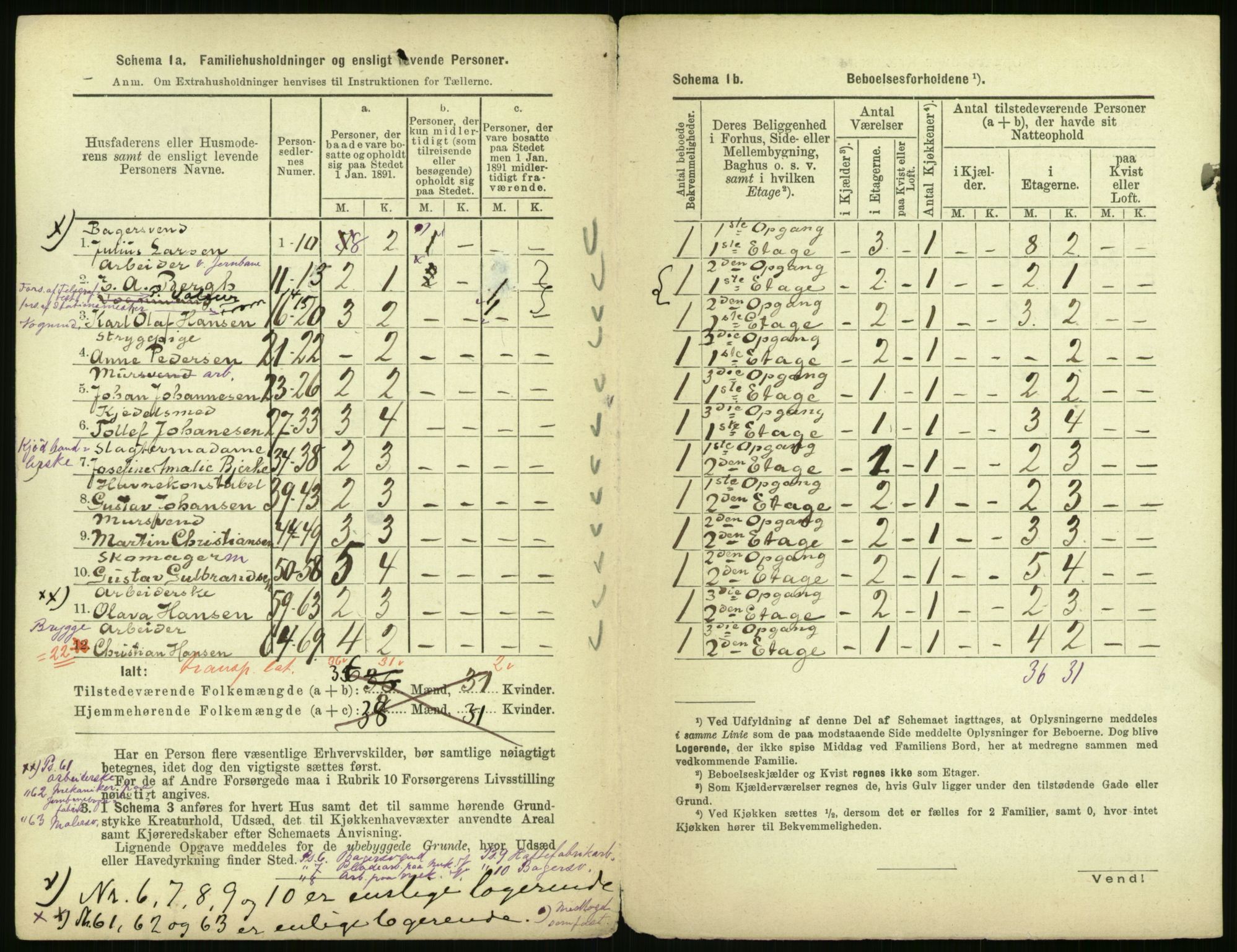 RA, 1891 census for 0301 Kristiania, 1891, p. 26630