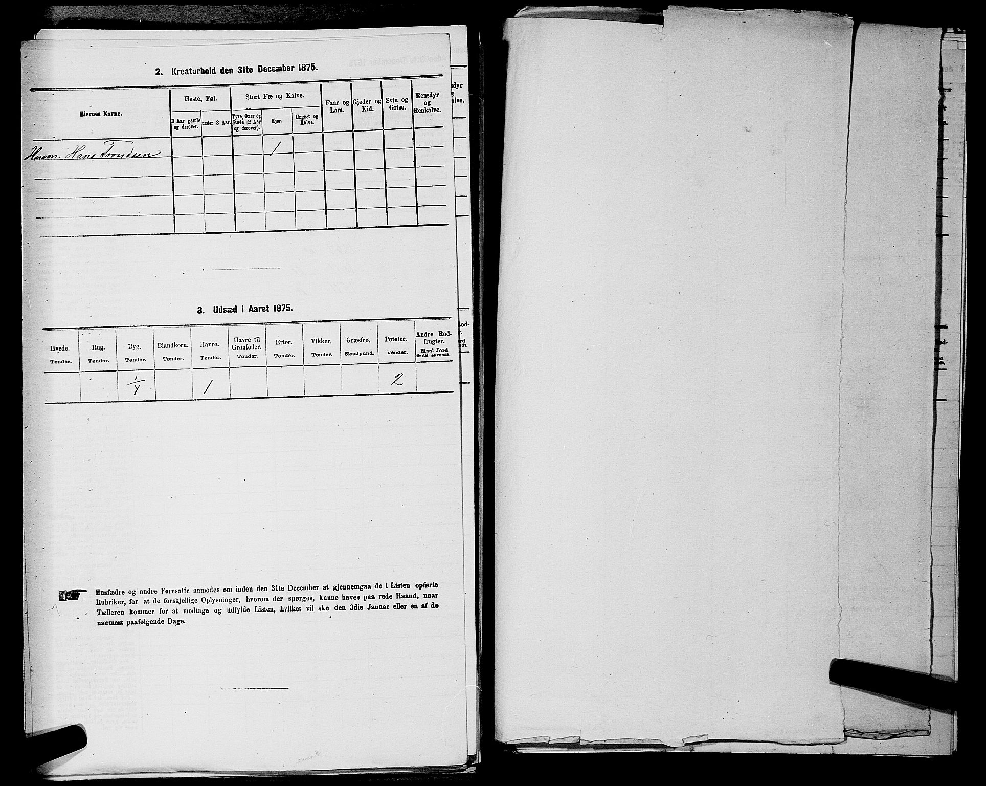 RA, 1875 census for 0235P Ullensaker, 1875, p. 922