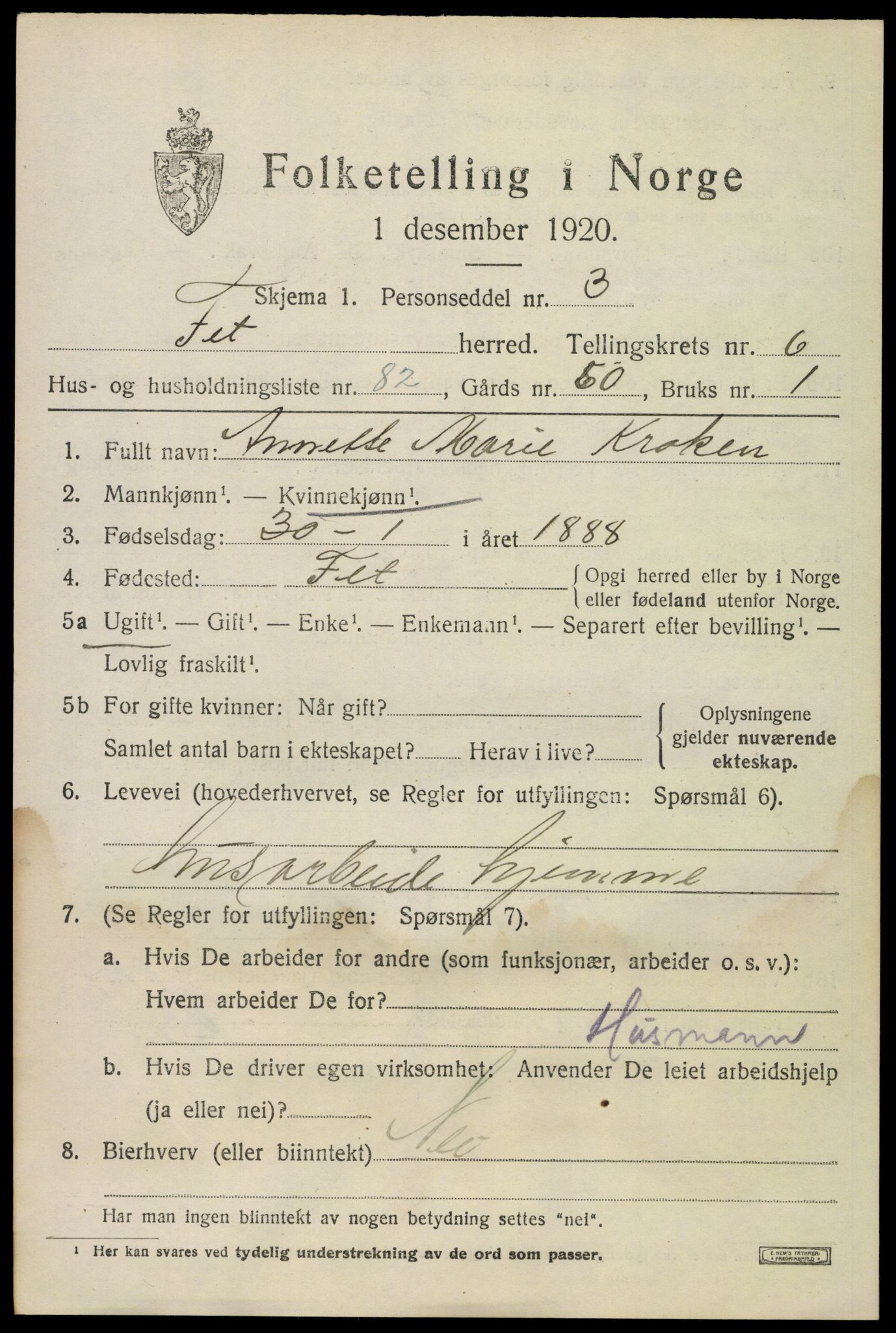 SAO, 1920 census for Fet, 1920, p. 7972