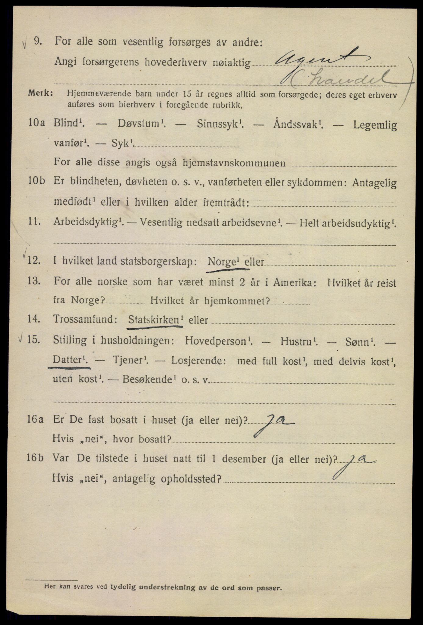 SAO, 1920 census for Kristiania, 1920, p. 182306