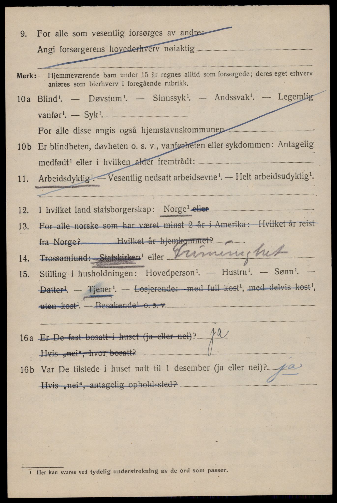 SAST, 1920 census for Stavanger, 1920, p. 94713