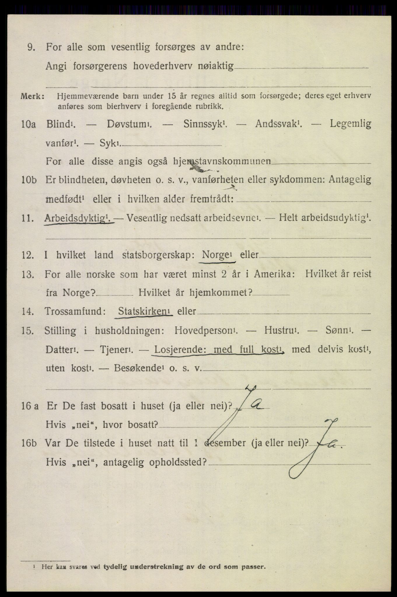 SAH, 1920 census for Vardal, 1920, p. 11936