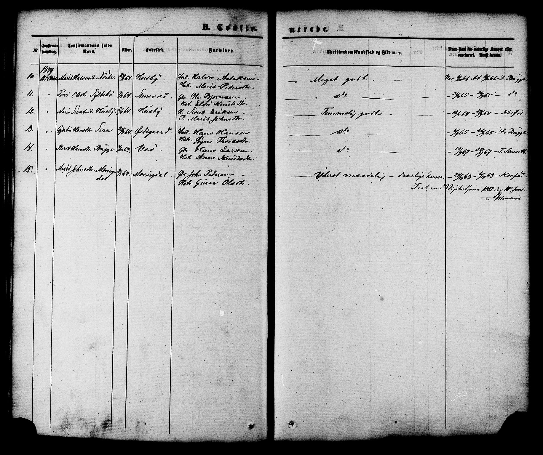 Ministerialprotokoller, klokkerbøker og fødselsregistre - Møre og Romsdal, AV/SAT-A-1454/552/L0637: Parish register (official) no. 552A01, 1845-1879, p. 187