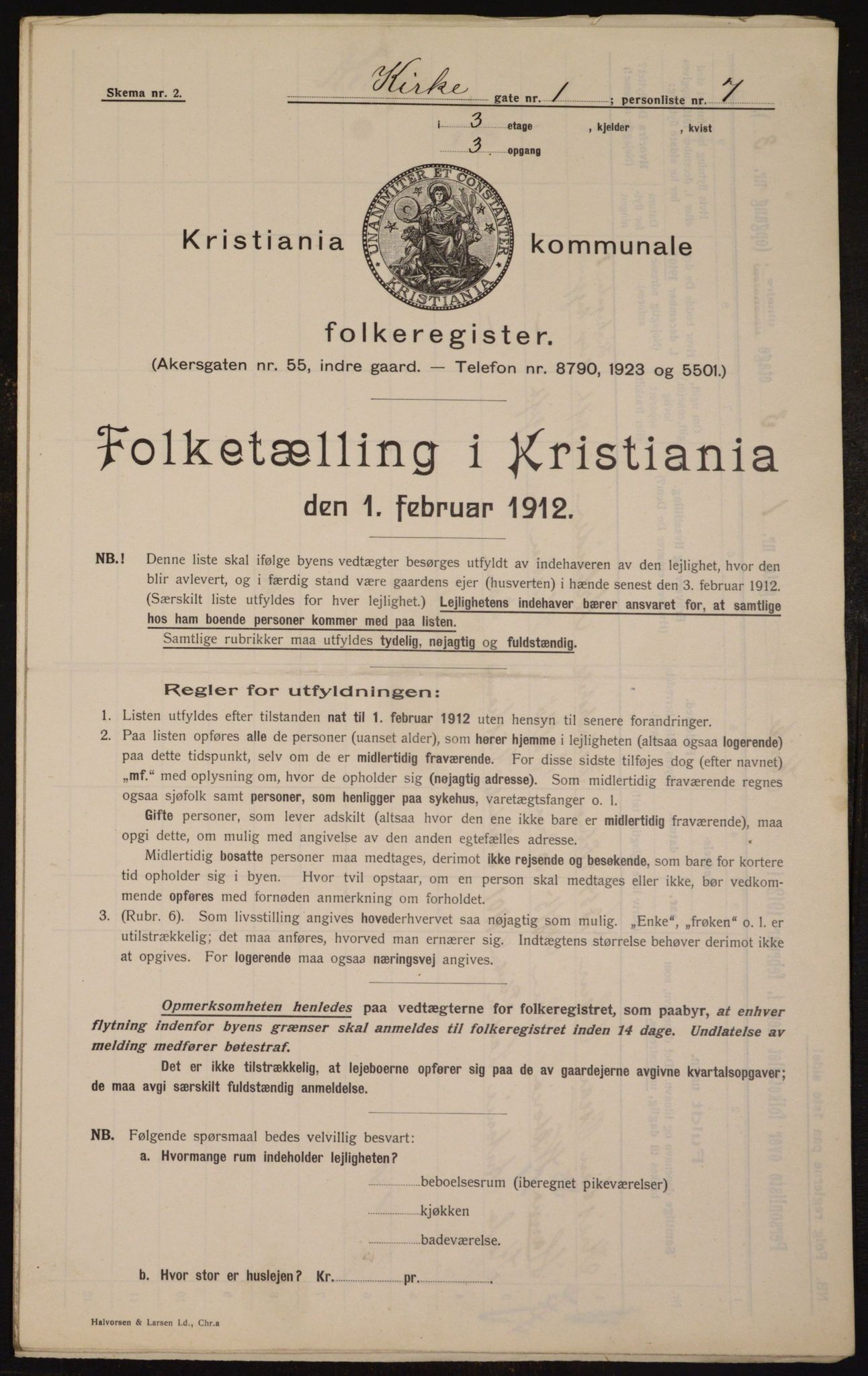 OBA, Municipal Census 1912 for Kristiania, 1912, p. 49987