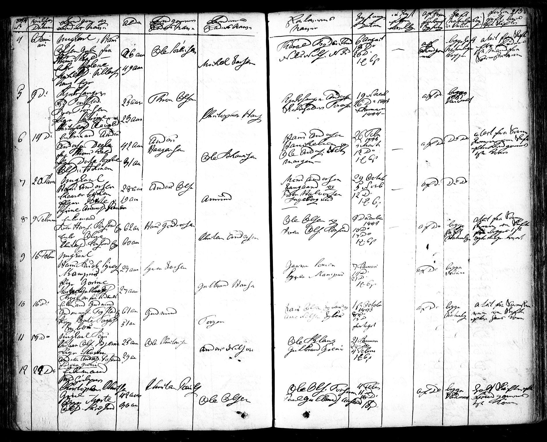Nes prestekontor Kirkebøker, SAO/A-10410/F/Fa/L0006: Parish register (official) no. I 6, 1833-1845, p. 213