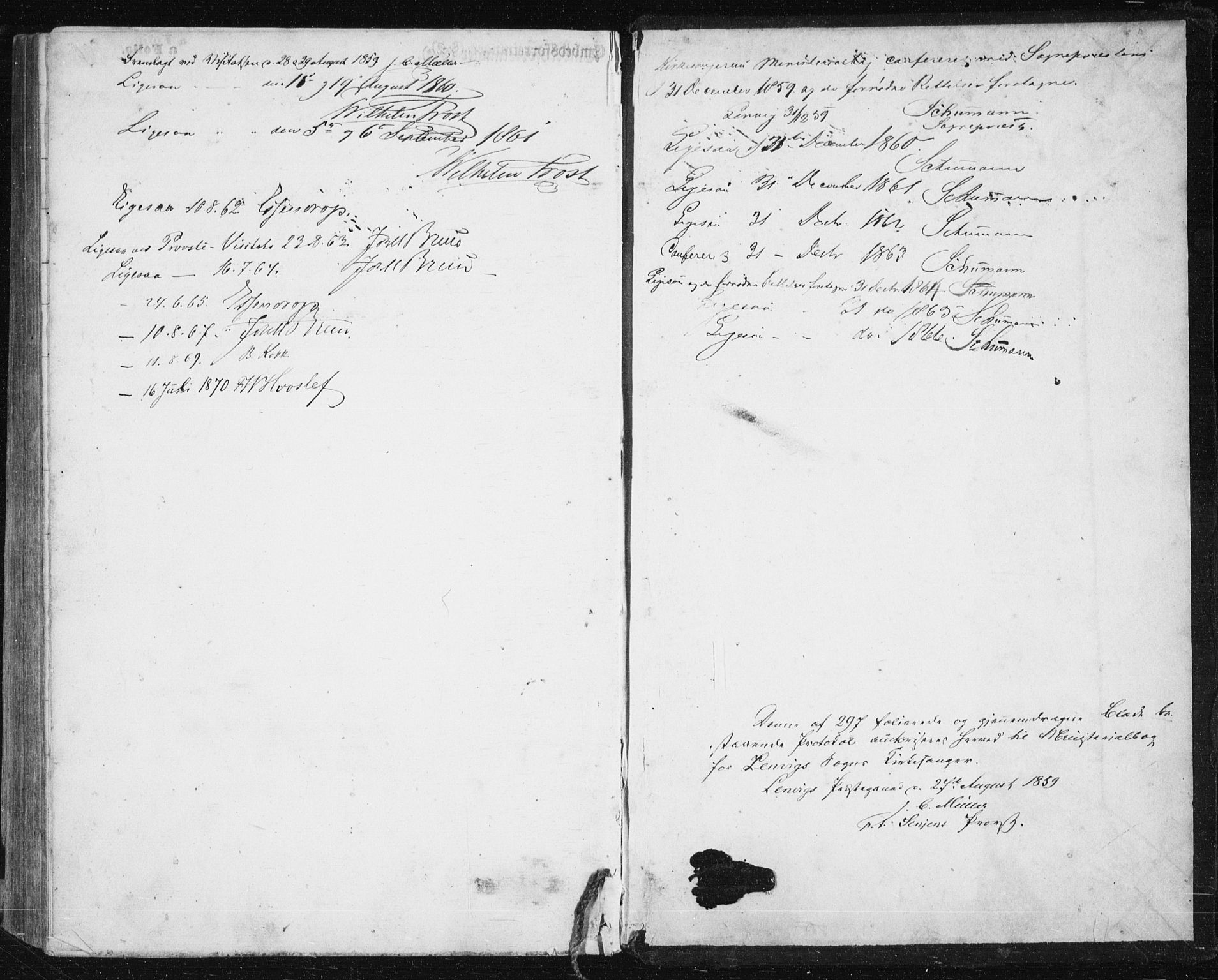 Lenvik sokneprestembete, SATØ/S-1310/H/Ha/Hab/L0004klokker: Parish register (copy) no. 4, 1859-1869
