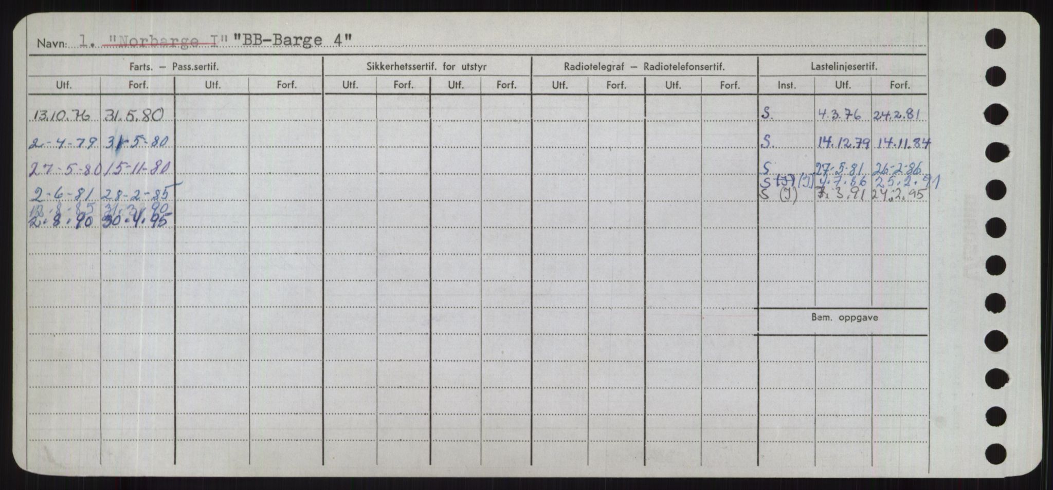 Sjøfartsdirektoratet med forløpere, Skipsmålingen, RA/S-1627/H/Hd/L0003: Fartøy, B-Bev, p. 2