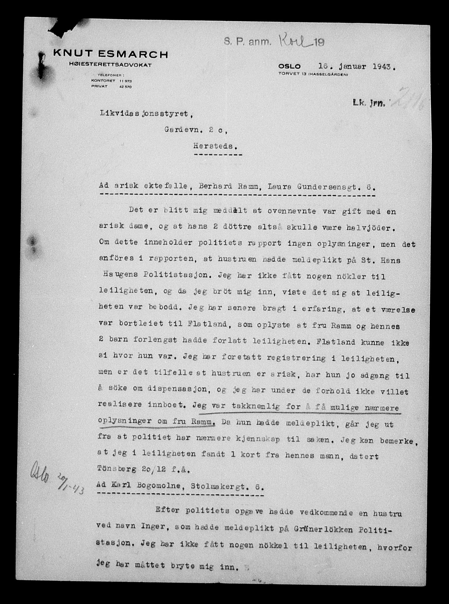 Justisdepartementet, Tilbakeføringskontoret for inndratte formuer, AV/RA-S-1564/H/Hc/Hcc/L0927: --, 1945-1947, p. 317