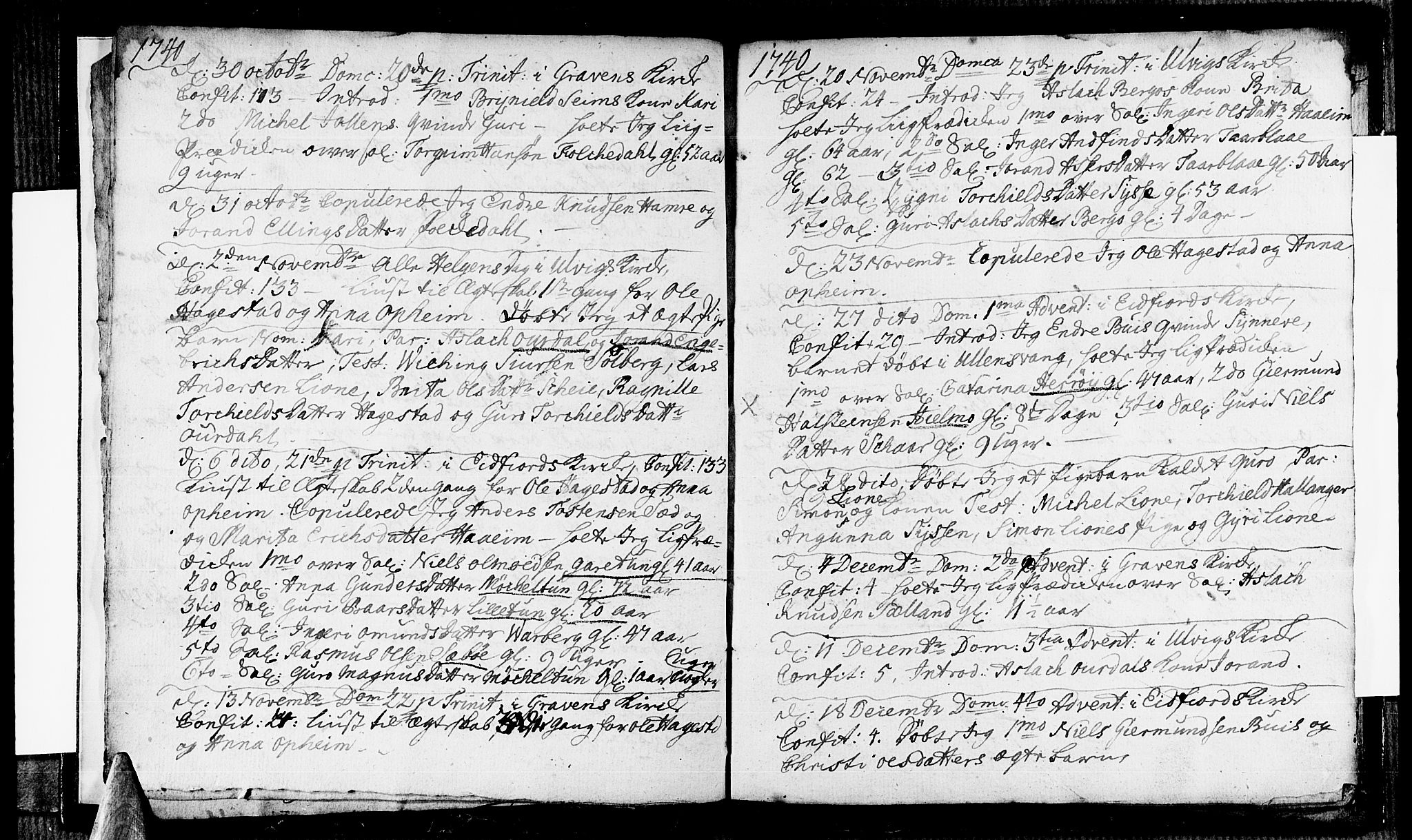 Ulvik sokneprestembete, AV/SAB-A-78801/H/Haa: Parish register (official) no. A 5, 1740-1743, p. 5