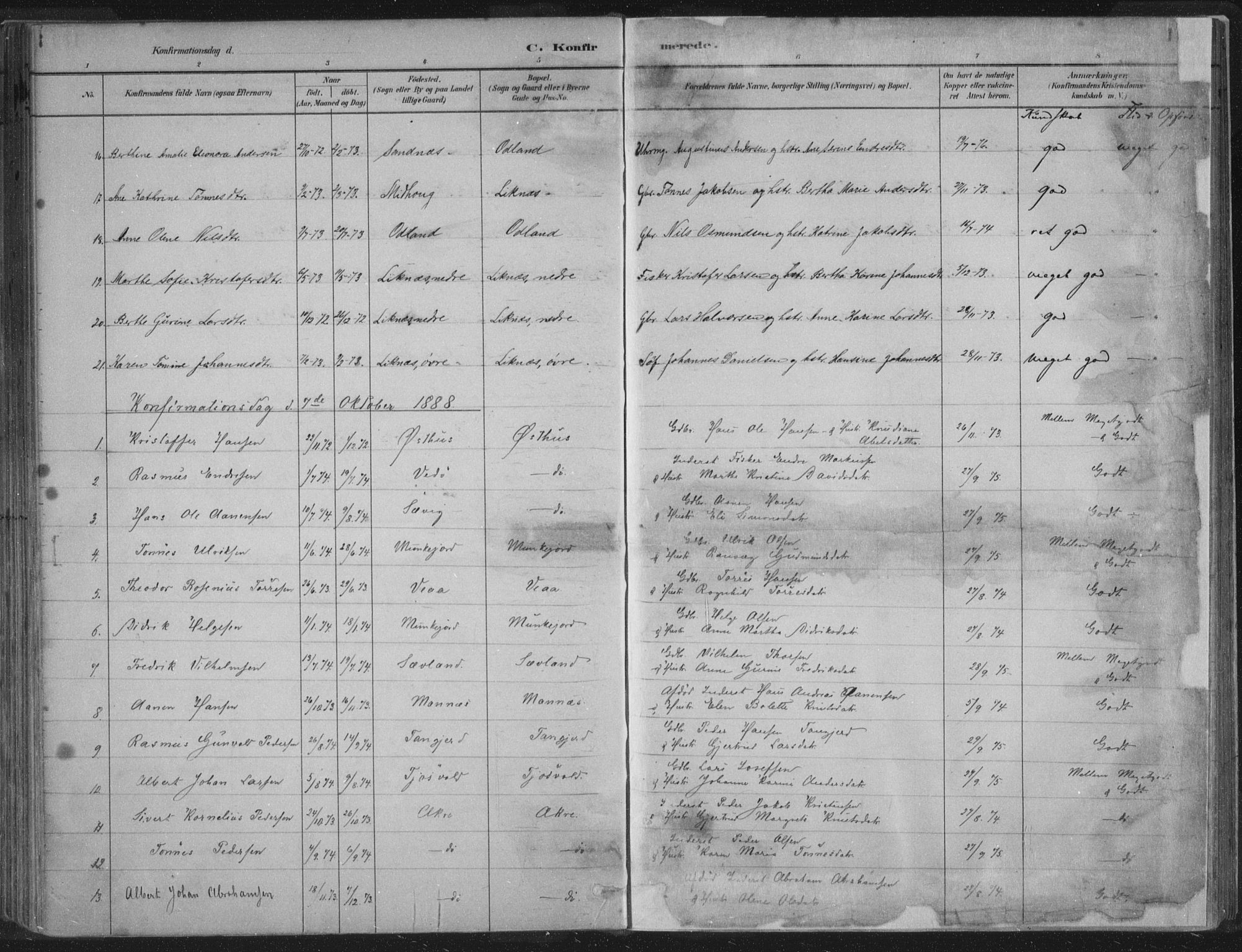 Kopervik sokneprestkontor, SAST/A-101850/H/Ha/Haa/L0004: Parish register (official) no. A 4, 1882-1905, p. 140