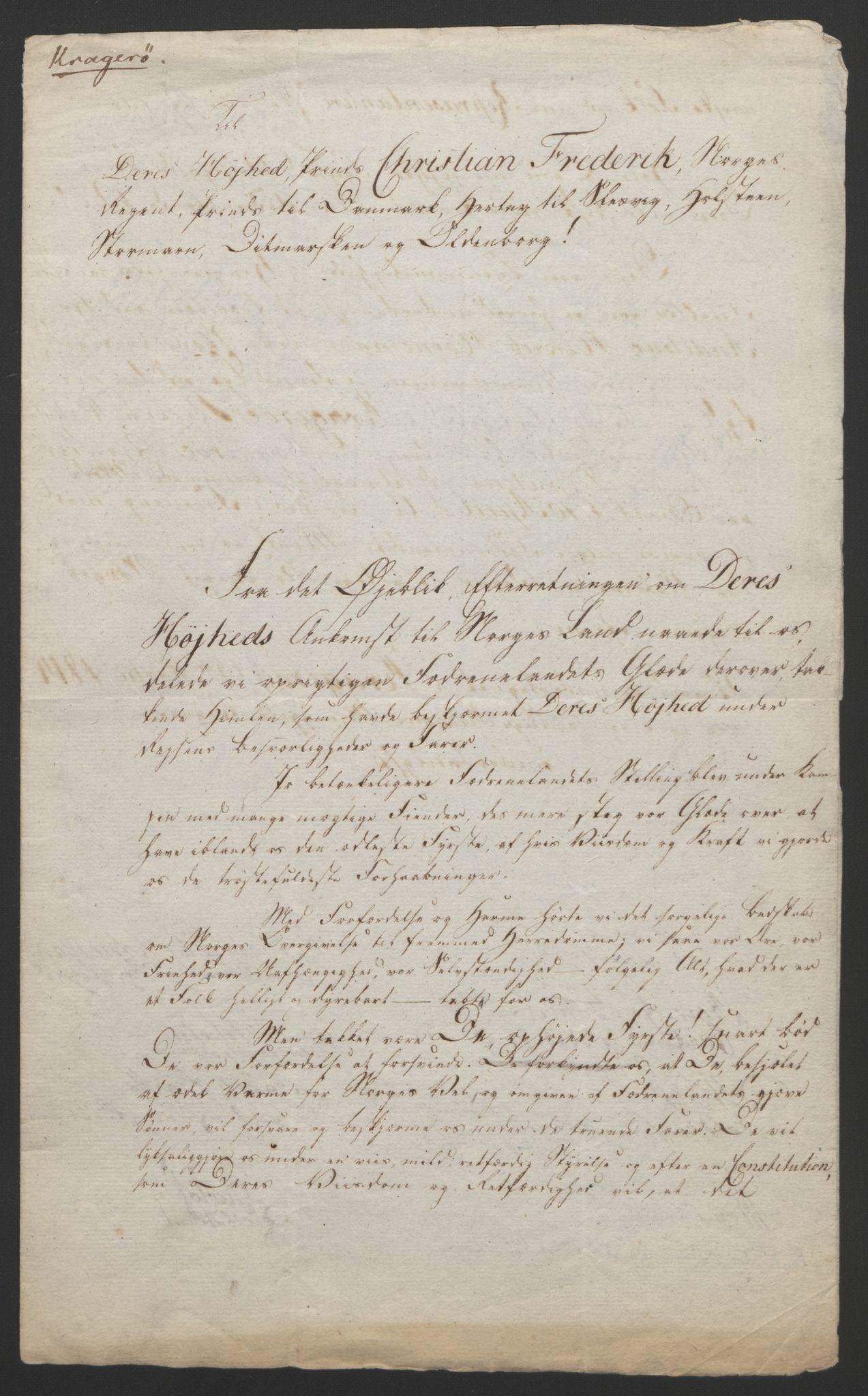 Statsrådssekretariatet, RA/S-1001/D/Db/L0007: Fullmakter for Eidsvollsrepresentantene i 1814. , 1814, p. 22