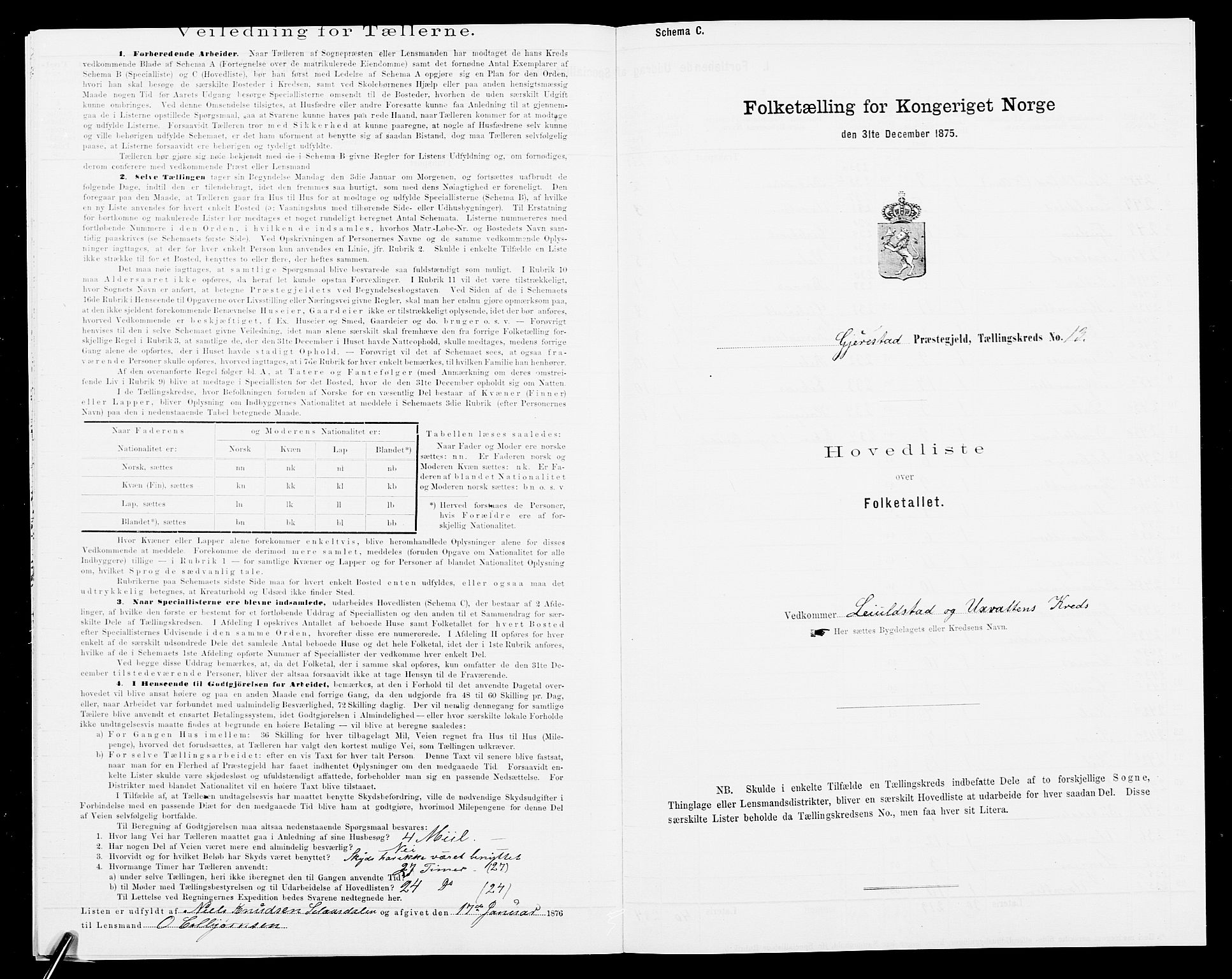 SAK, 1875 census for 0911P Gjerstad, 1875, p. 917