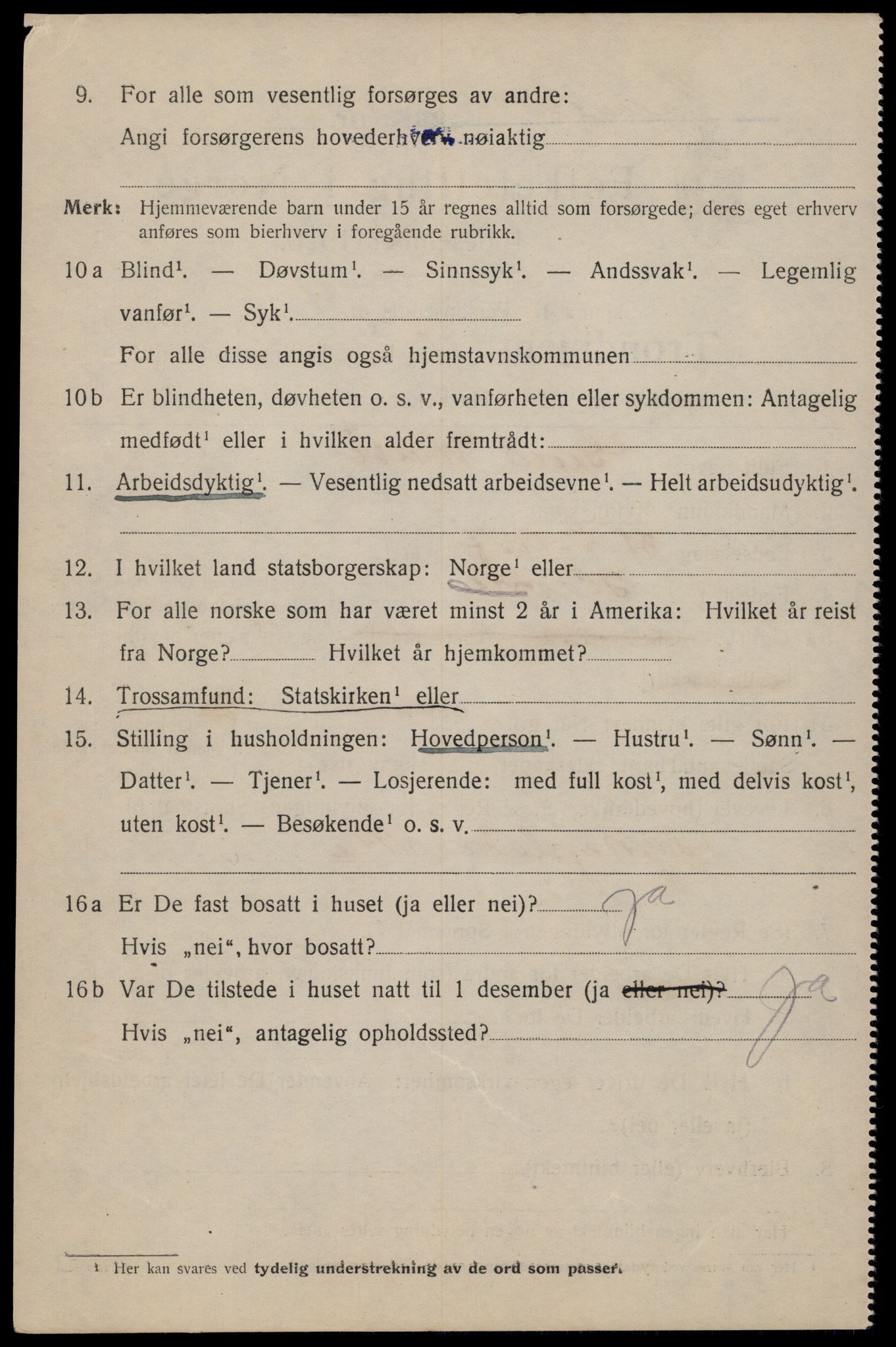 SAT, 1920 census for Trondheim, 1920, p. 71387