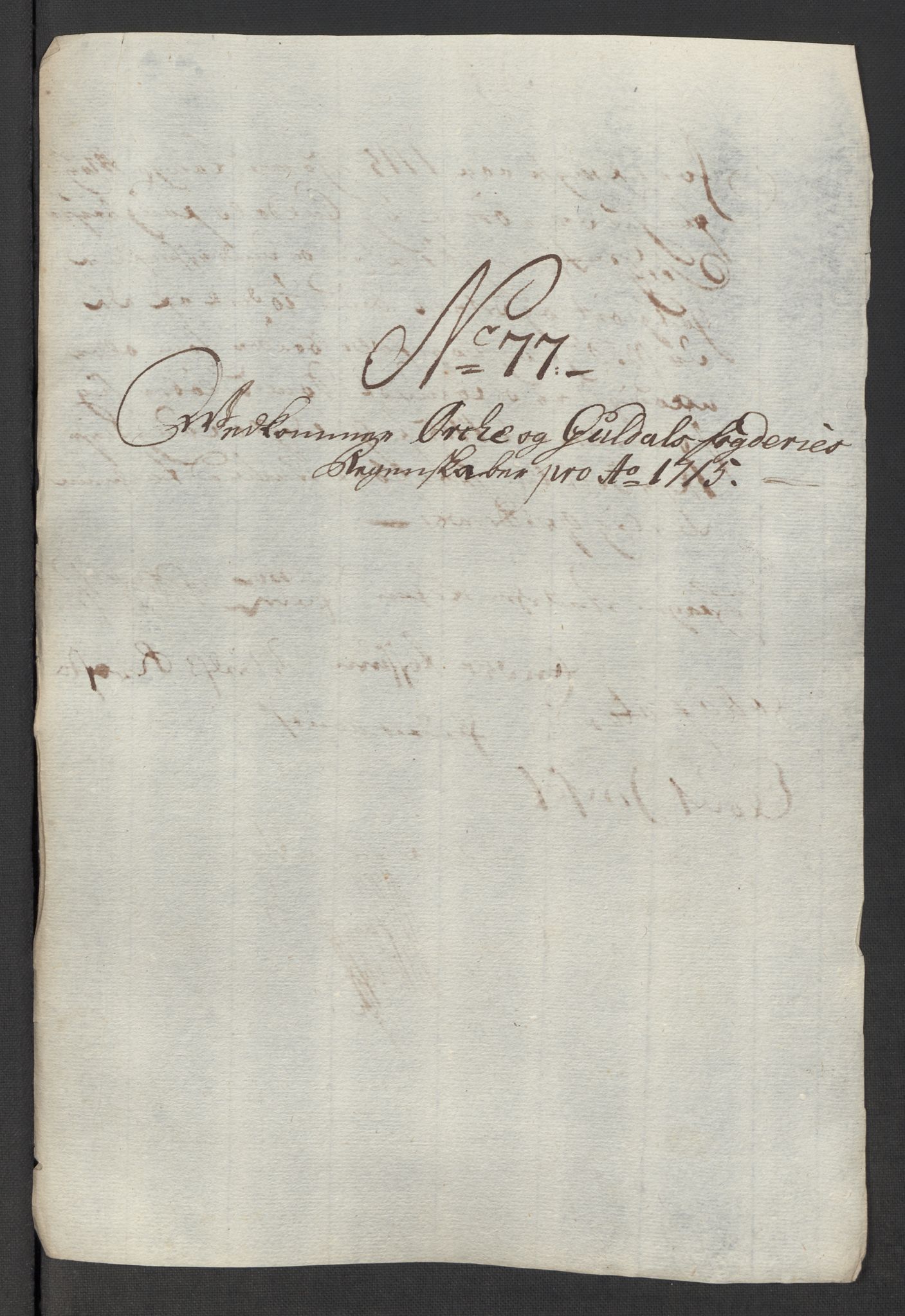 Rentekammeret inntil 1814, Reviderte regnskaper, Fogderegnskap, RA/EA-4092/R60/L3966: Fogderegnskap Orkdal og Gauldal, 1715, p. 513