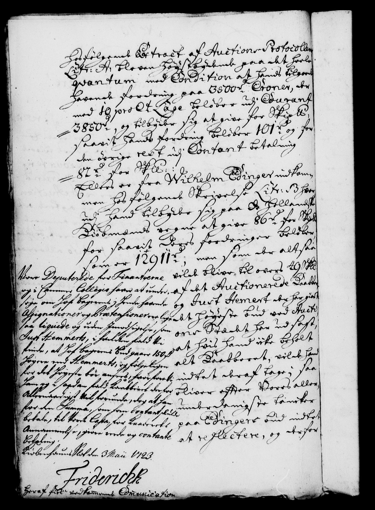 Rentekammeret, Kammerkanselliet, RA/EA-3111/G/Gf/Gfa/L0006: Norsk relasjons- og resolusjonsprotokoll (merket RK 52.6), 1723, p. 500