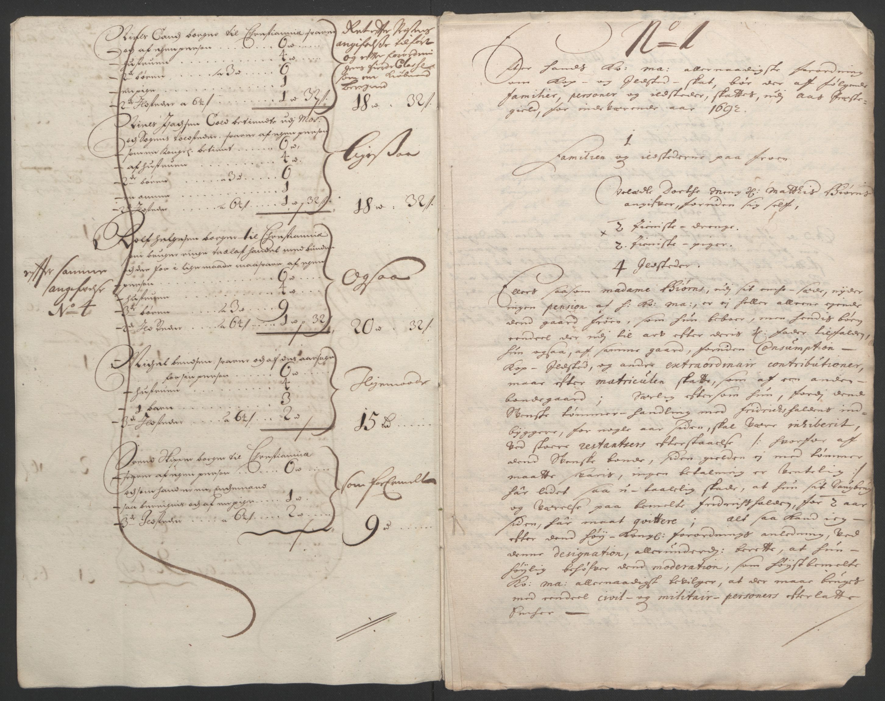 Rentekammeret inntil 1814, Reviderte regnskaper, Fogderegnskap, AV/RA-EA-4092/R09/L0437: Fogderegnskap Follo, 1692-1693, p. 174