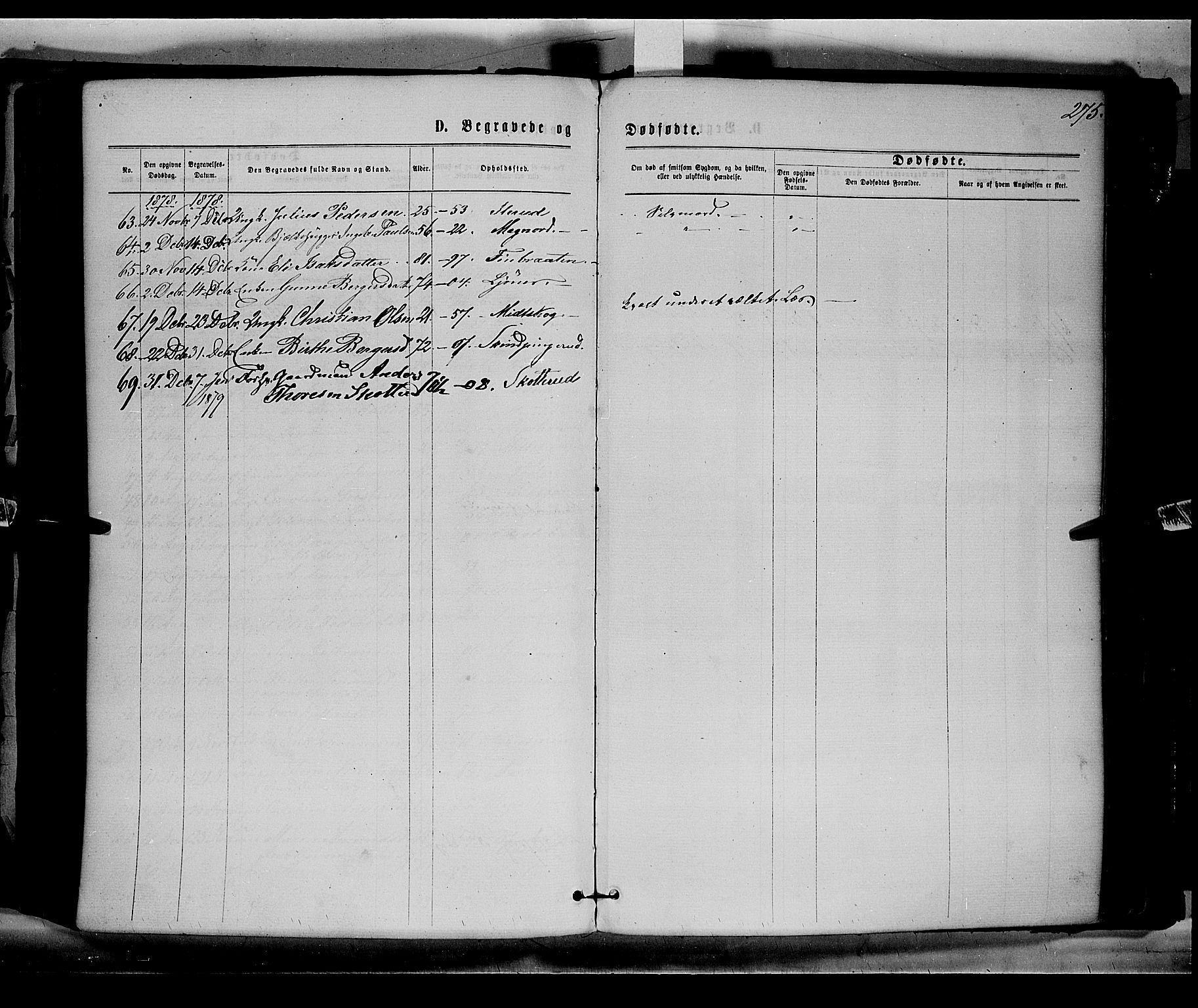 Eidskog prestekontor, AV/SAH-PREST-026/H/Ha/Haa/L0002: Parish register (official) no. 2, 1867-1878, p. 275