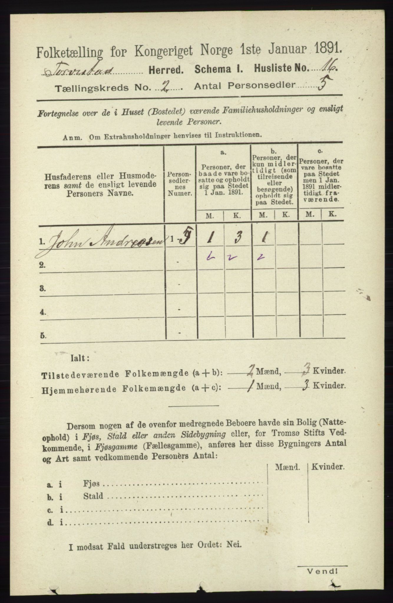 RA, 1891 census for 1152 Torvastad, 1891, p. 464