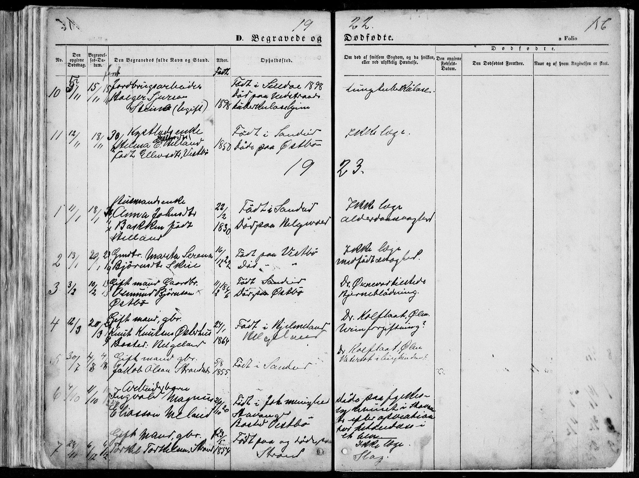 Vikedal sokneprestkontor, SAST/A-101840/01/V: Parish register (copy) no. B 10, 1864-1926, p. 156