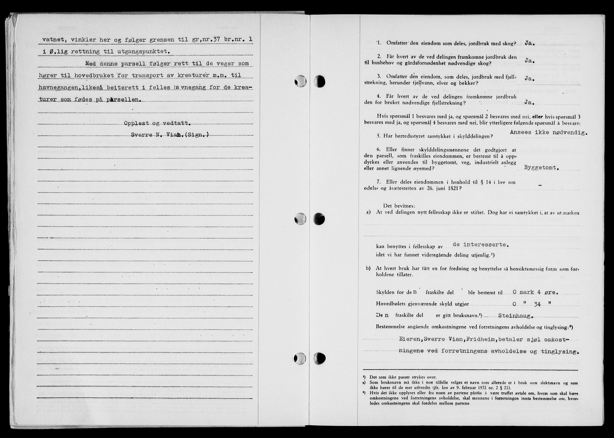 Lofoten sorenskriveri, SAT/A-0017/1/2/2C/L0021a: Mortgage book no. 21a, 1949-1949, Diary no: : 1939/1949