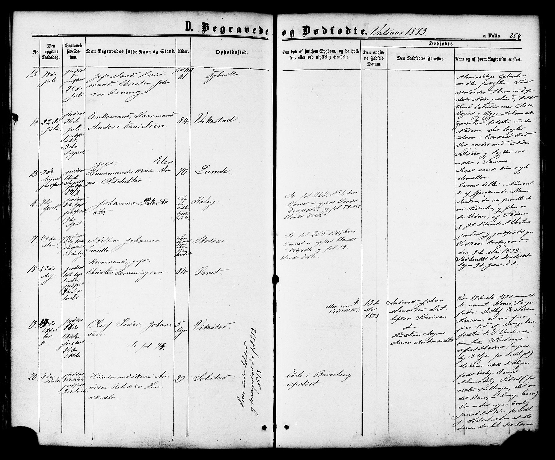 Ministerialprotokoller, klokkerbøker og fødselsregistre - Nordland, SAT/A-1459/810/L0146: Parish register (official) no. 810A08 /1, 1862-1874, p. 254