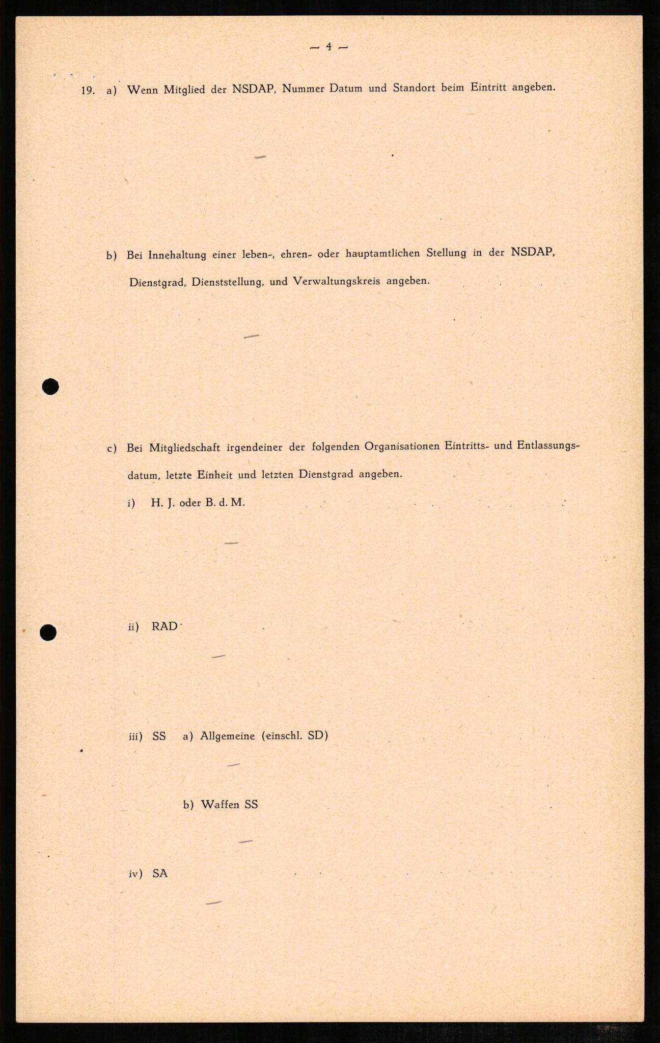 Forsvaret, Forsvarets overkommando II, RA/RAFA-3915/D/Db/L0007: CI Questionaires. Tyske okkupasjonsstyrker i Norge. Tyskere., 1945-1946, p. 170