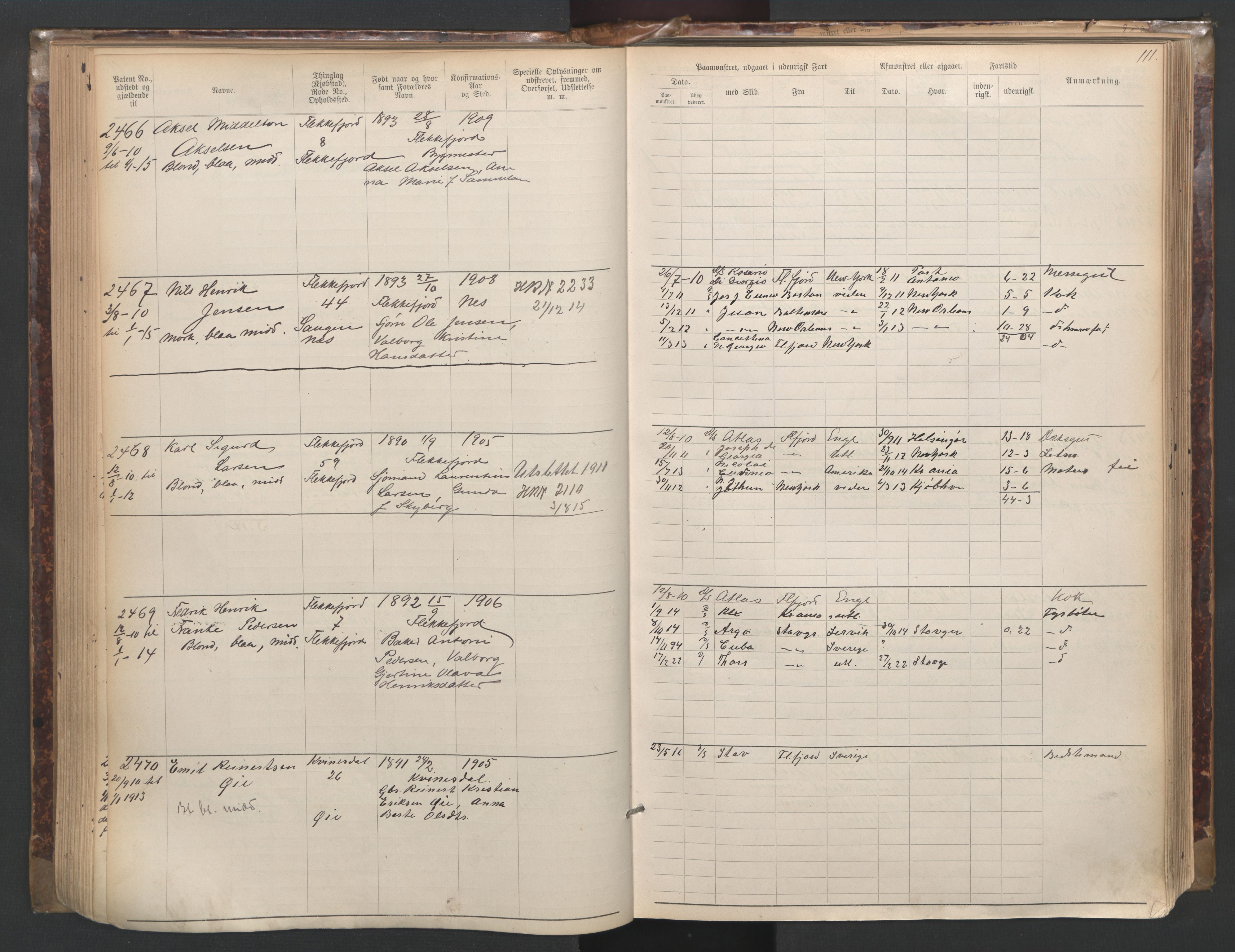 Flekkefjord mønstringskrets, SAK/2031-0018/F/Fa/L0003: Annotasjonsrulle nr 1921-2963 med register, N-3, 1892-1948, p. 142