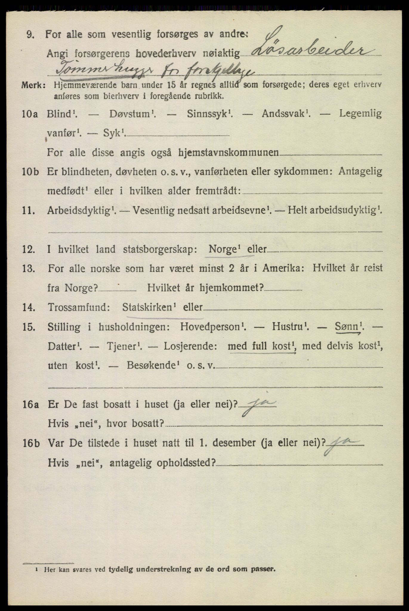 SAH, 1920 census for Jevnaker, 1920, p. 1566