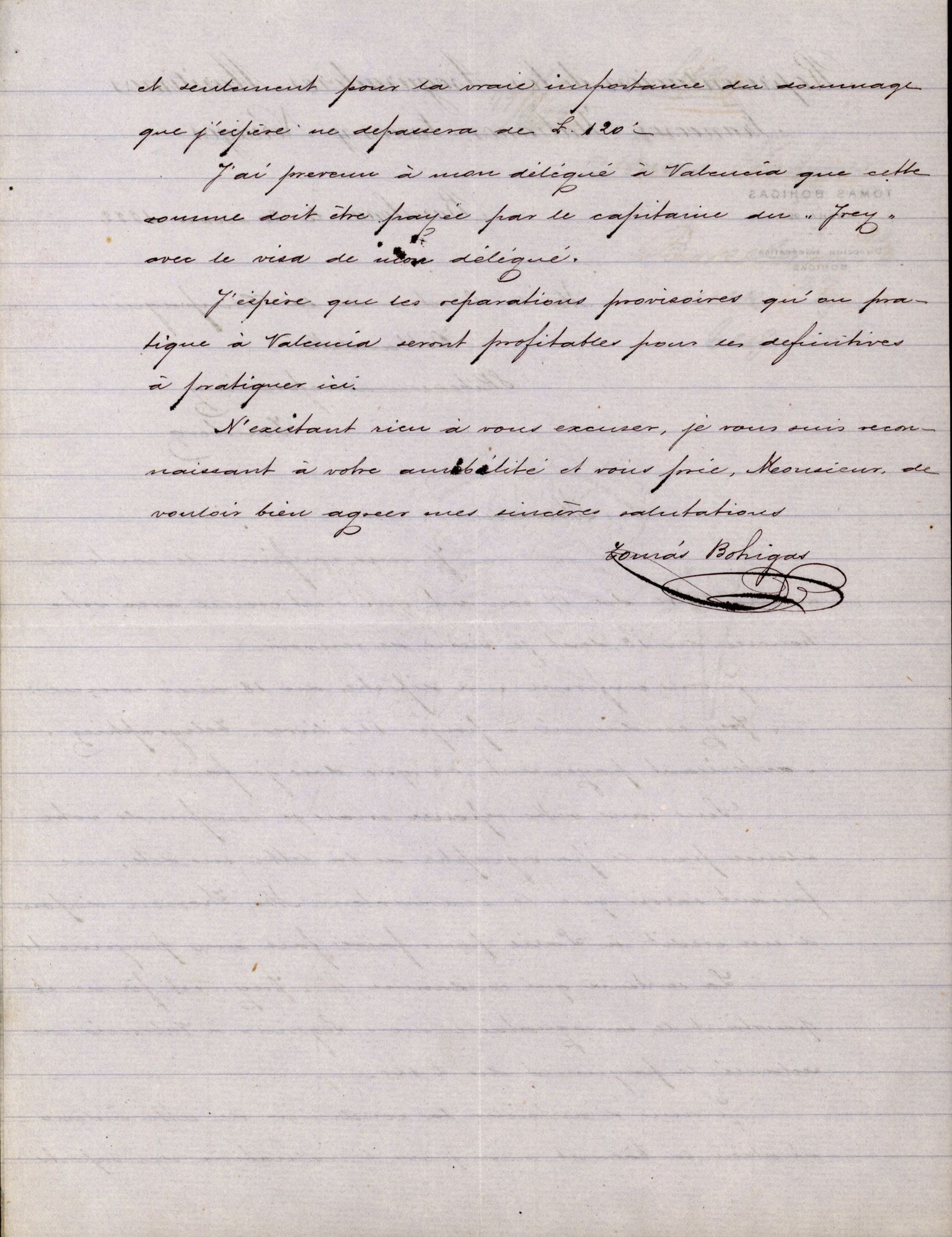 Pa 63 - Østlandske skibsassuranceforening, VEMU/A-1079/G/Ga/L0015/0010: Havaridokumenter / Cuba, Sirius, Freyr, Noatun, Frey, 1882, p. 164