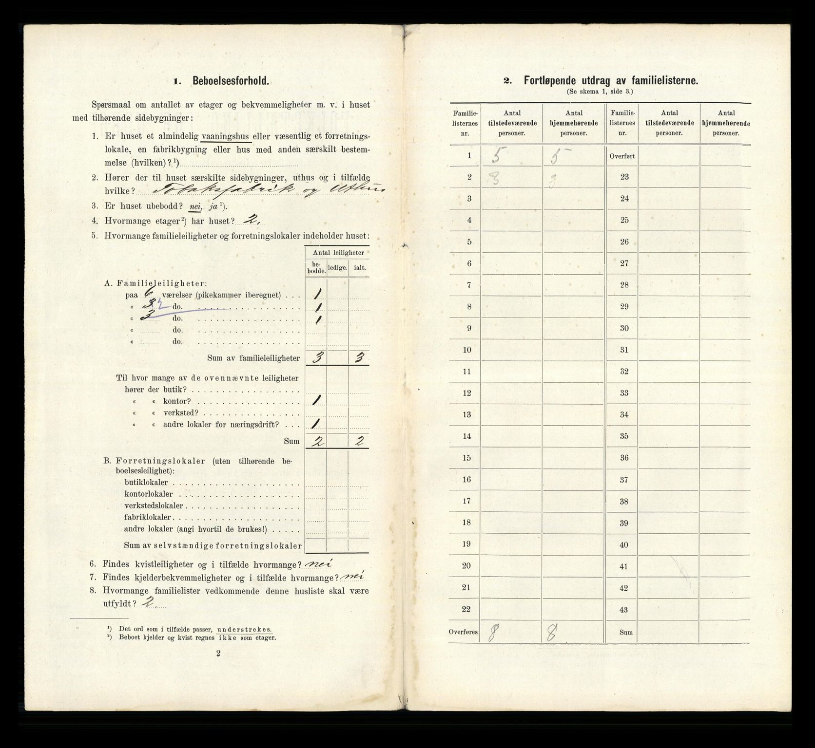 RA, 1910 census for Larvik, 1910, p. 504