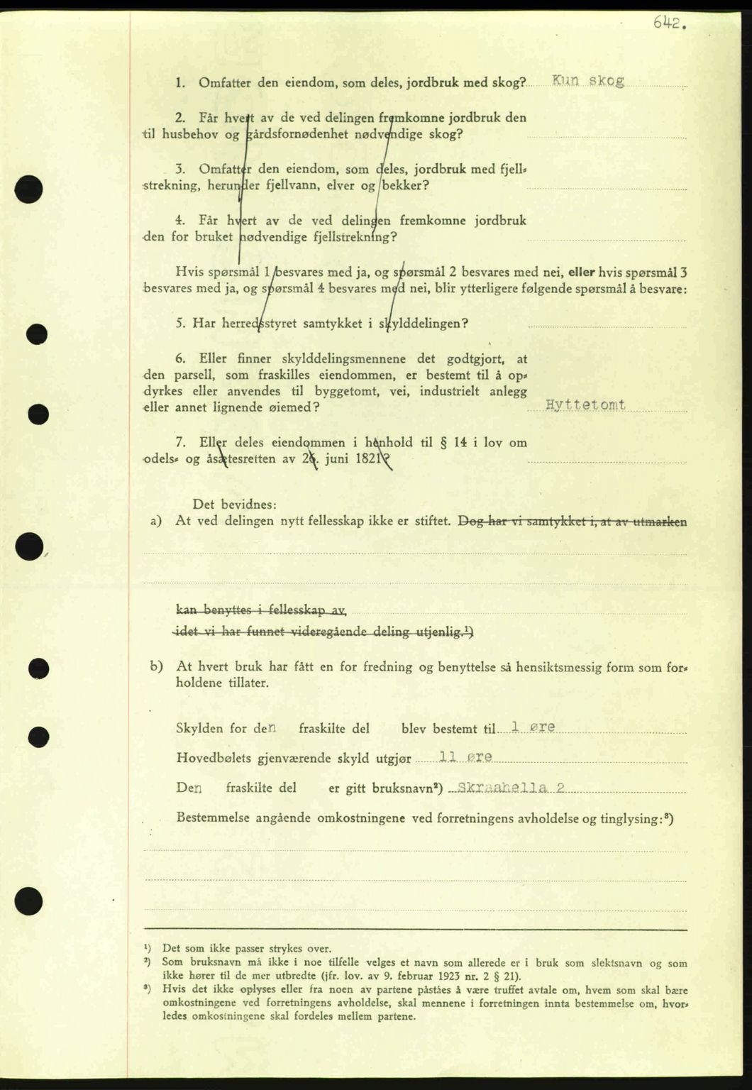 Eiker, Modum og Sigdal sorenskriveri, SAKO/A-123/G/Ga/Gab/L0047: Mortgage book no. A17, 1942-1943, Diary no: : 2769/1942