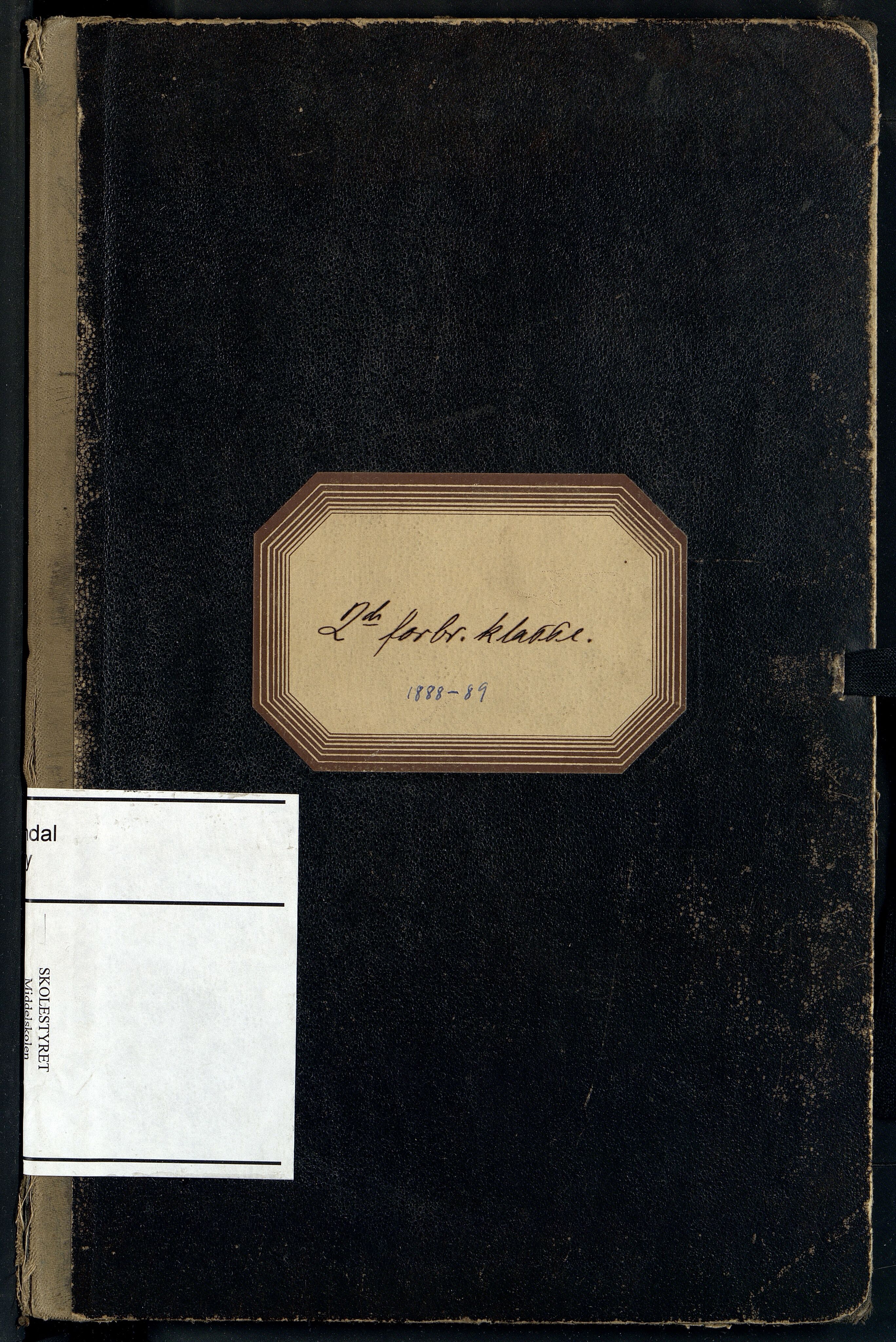 Mandal By - Borgerskolen/Middelskolen/Høiere Allmenskole, ARKSOR/1002MG550/I/L0008: Dagbok (d), 1888-1889