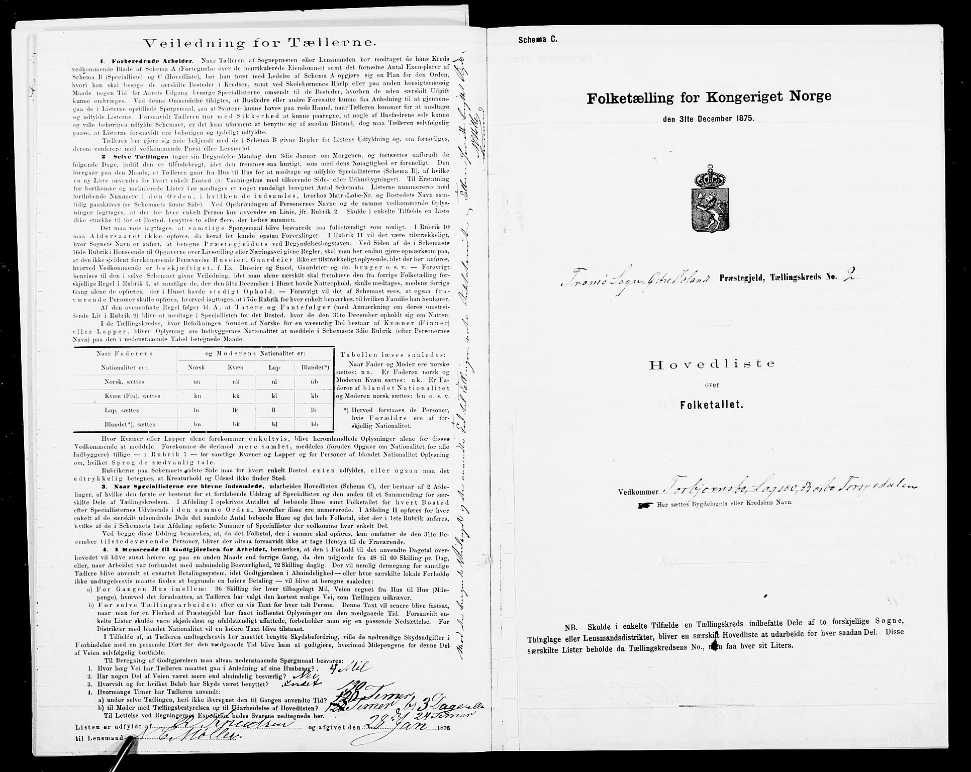 SAK, 1875 census for 0918P Austre Moland, 1875, p. 37