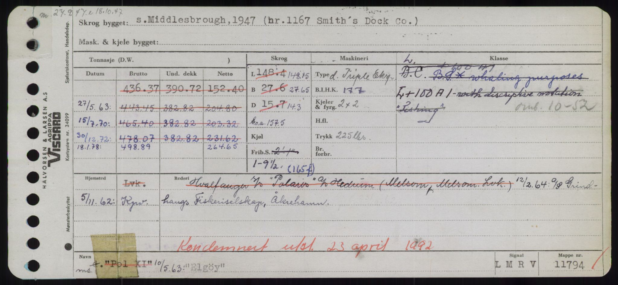 Sjøfartsdirektoratet med forløpere, Skipsmålingen, AV/RA-S-1627/H/Hd/L0009: Fartøy, E, p. 257