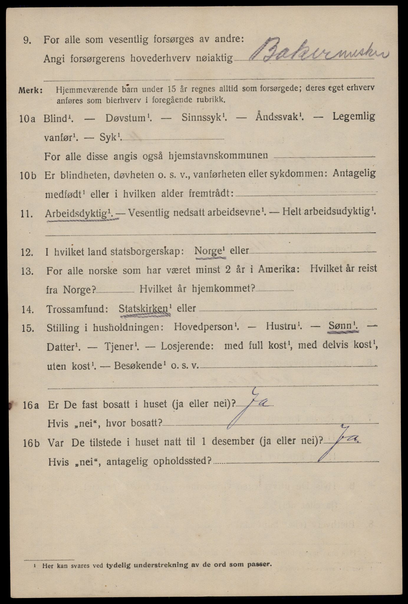 SAST, 1920 census for Haugesund, 1920, p. 25084