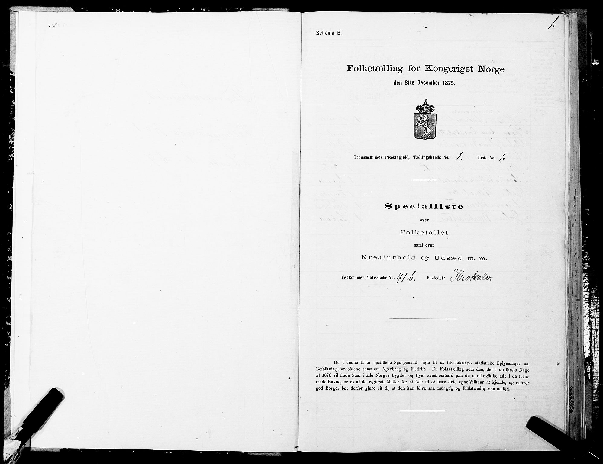 SATØ, 1875 census for 1934P Tromsøysund, 1875, p. 1001