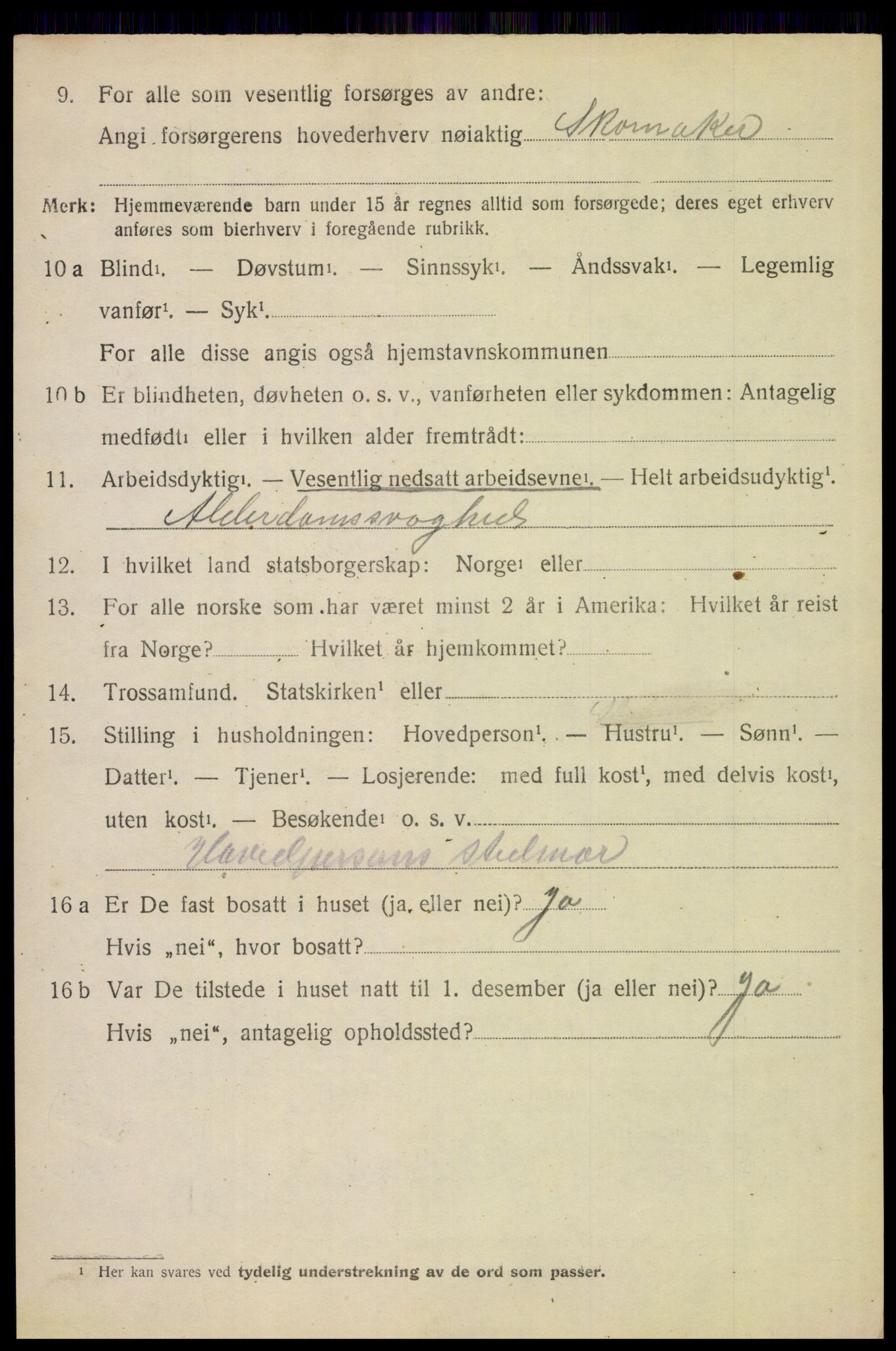 SAH, 1920 census for Brandval, 1920, p. 7297